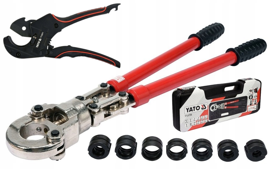 PRASKA ZACISKARKA RUR PEX AL PERT 16-32mm YT-21735 +OBCINAK YT-22271 YATO