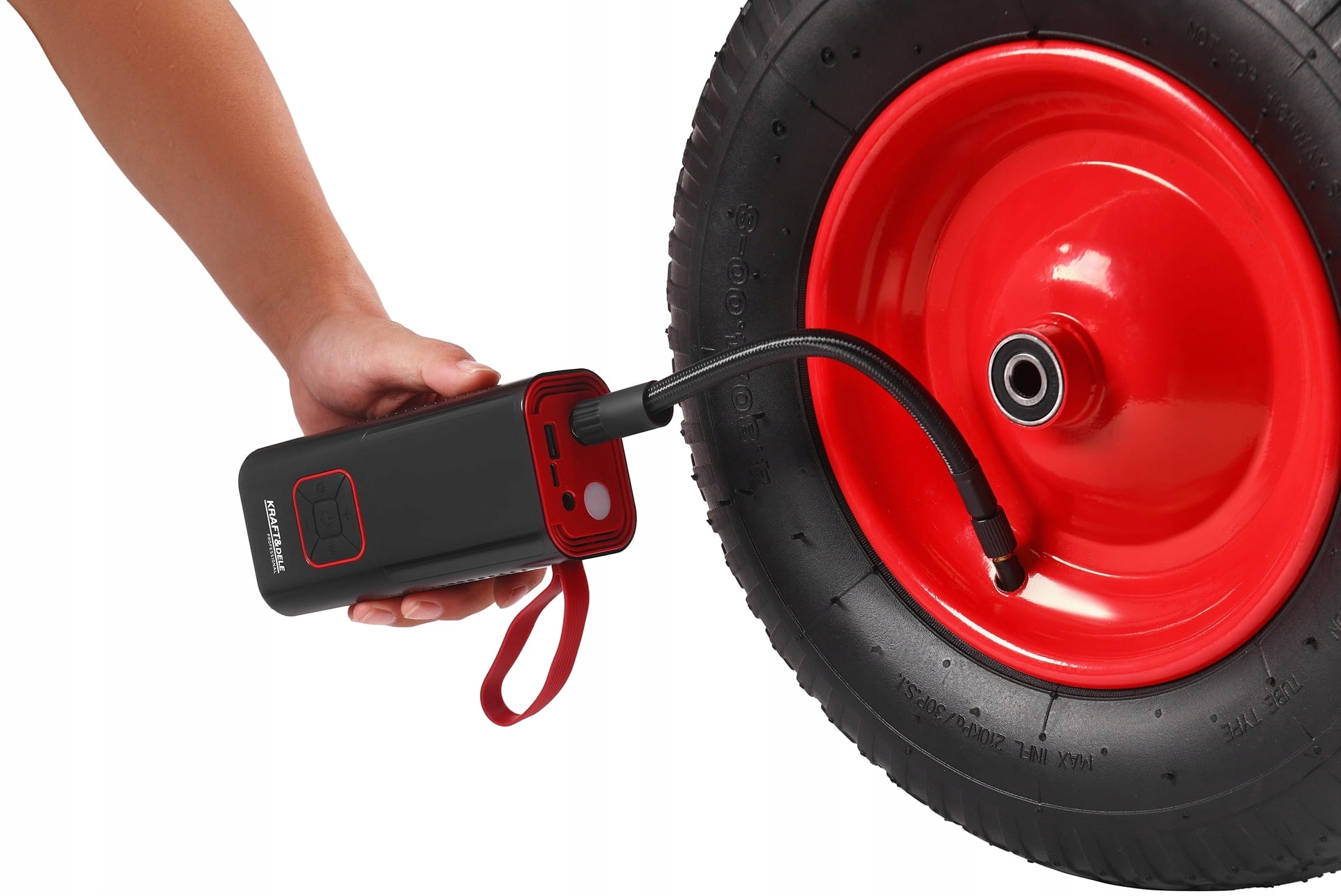 KOMPRESOR AKUMULATOROWY 85W 7800mAh SAMOCHODOWY SPRĘŻARKA POMPKA KD5497