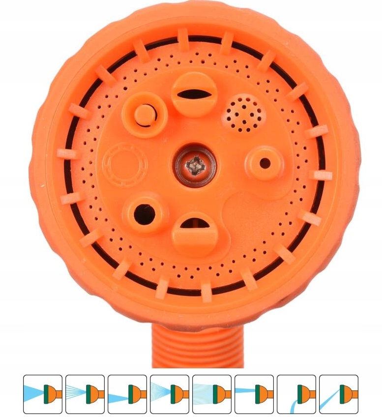 FLO ZRASZACZ PISTOLETOWY REGULOWANY OGRODOWY PODLEWANIA 8FUNKCJI ABS 89211