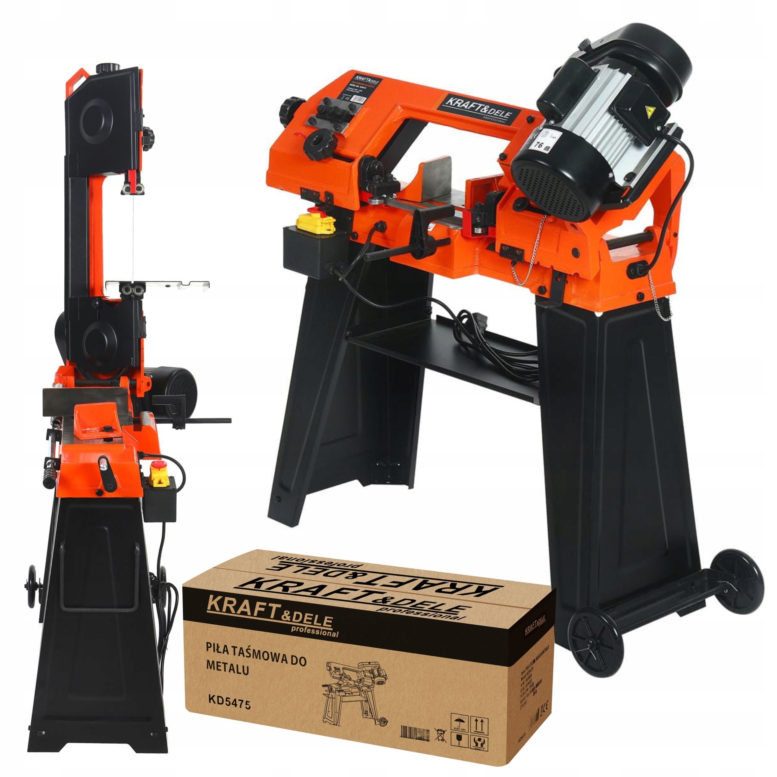 KRAFT&DELE MOBILNA PRZECINARKA PIŁA TAŚMOWA DO METALU 850W STOJAK KD5475