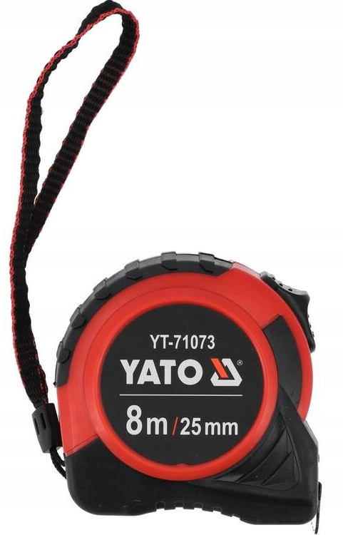 YATO UNIWERSALNA MIARA ZWIJANA MIARKA 8m x 25mm METRÓWKA Z BLOKADĄ YT-71073
