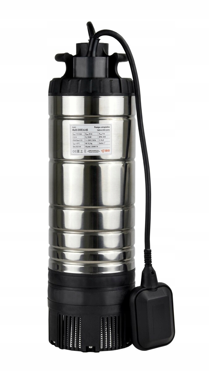 POMPA DO STUDNI KRĘGOWYCH MULTI DIVE 6-45 115L/MIN (0,75 KW, 230V) IBO