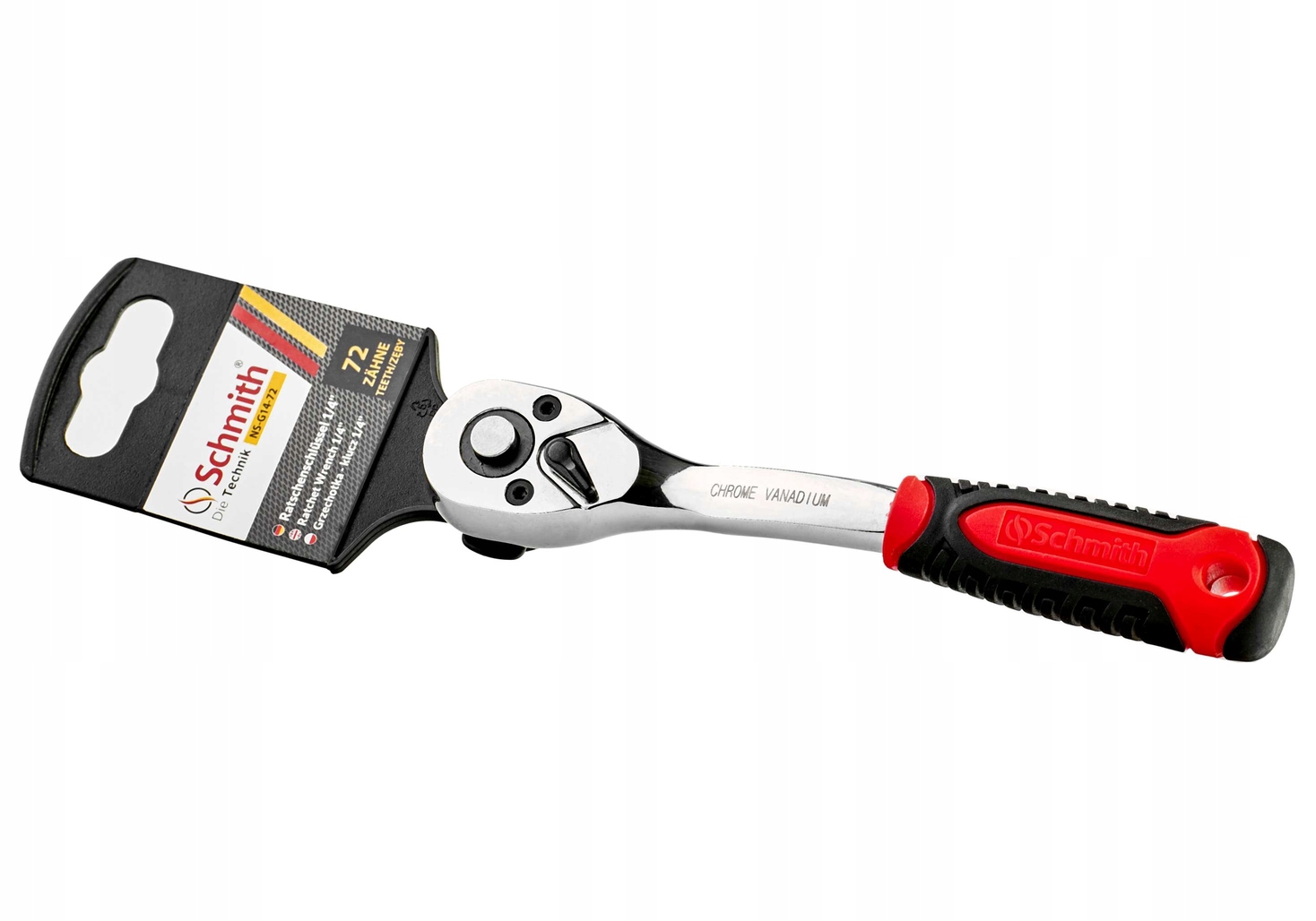 GRZECHOTKA 1/2 KLUCZ DO NASADEK 72 ZĘBY SCHMITH