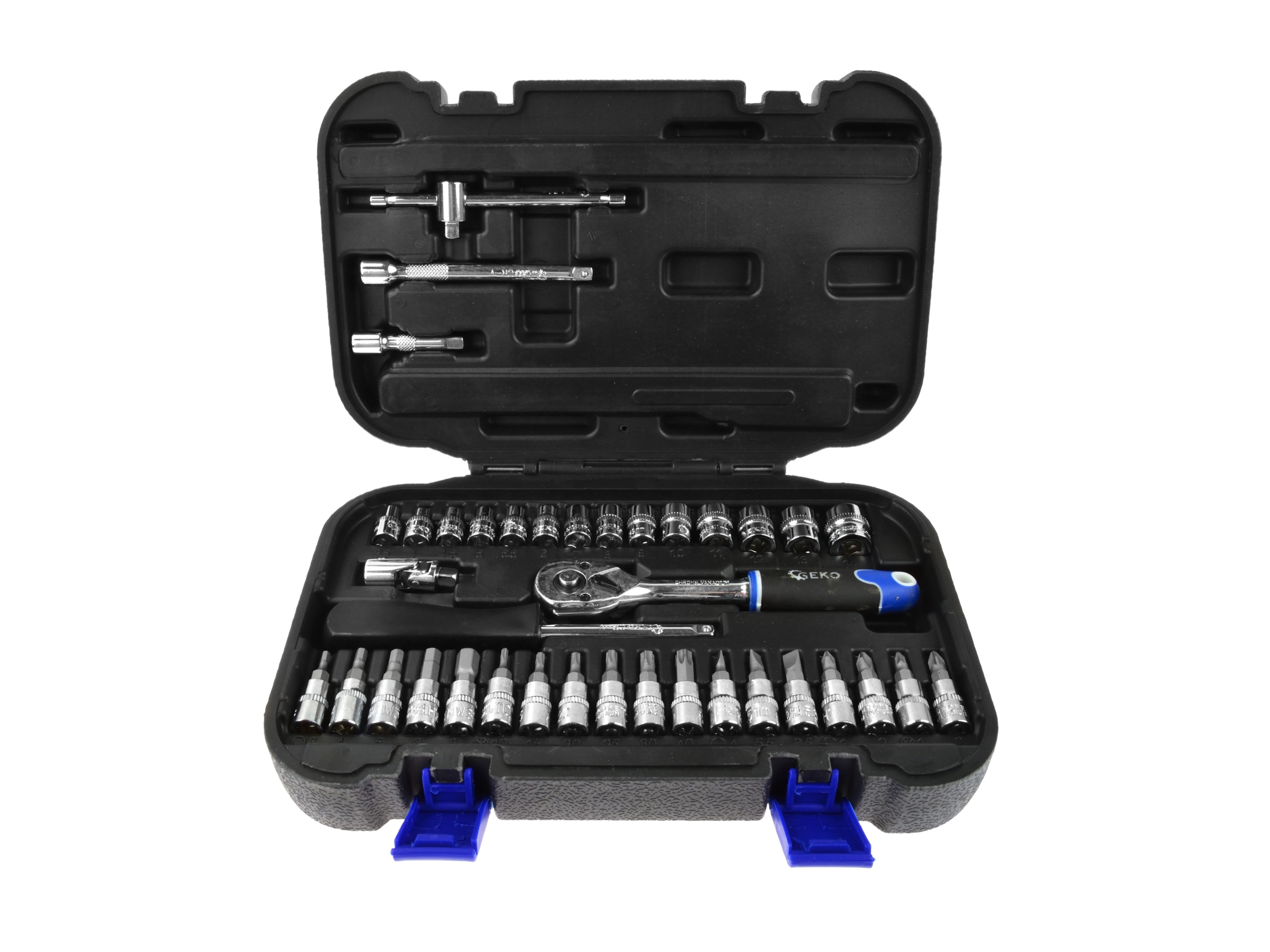 ZESTAW KLUCZY NASADOWYCH 38sz 1/4 KLUCZE NASADOWE