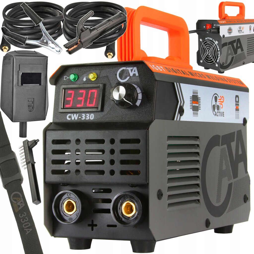 SPAWARKA INWERTOROWA INWERTEROWA 330A LCD MMA TIG WYŚWIETLACZ INWERTER IGBT