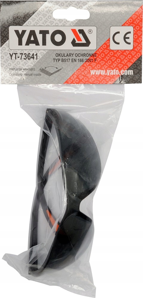 OKULARY OCHRONNE SZARE YATO BHP FILTR POLIWĘGLAN