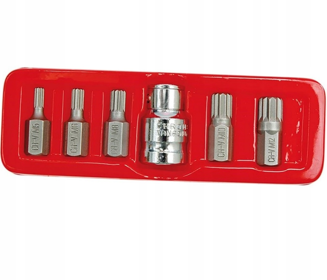 VOREL KLUCZE SPECJALNE SPLINE M5-M12 6 SZT.