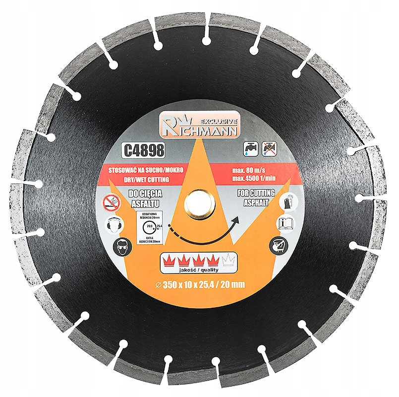 RICHMANN TARCZA DIAMENTOWA 350MM DO CIĘCIA ASFALTU