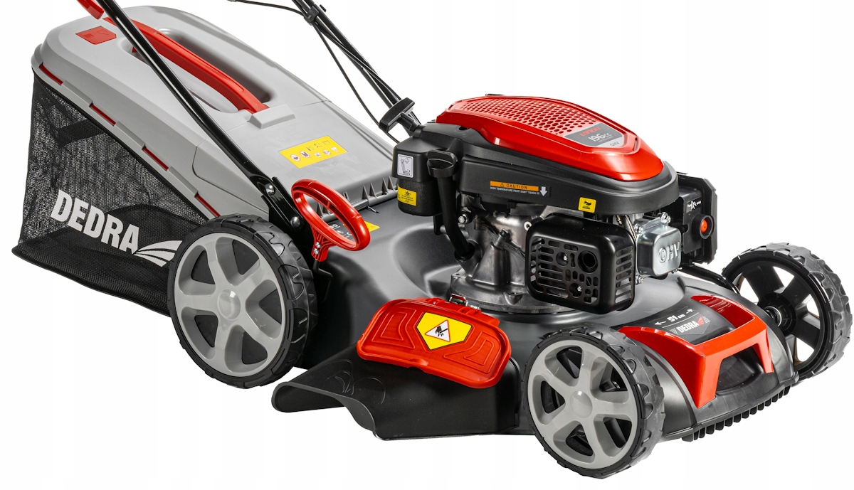 DEDRA KOSIARKA SPALINOWA 51CM NAPĘD LONCIN 196 CM3 4KW MIELENIE KOSZ 60L