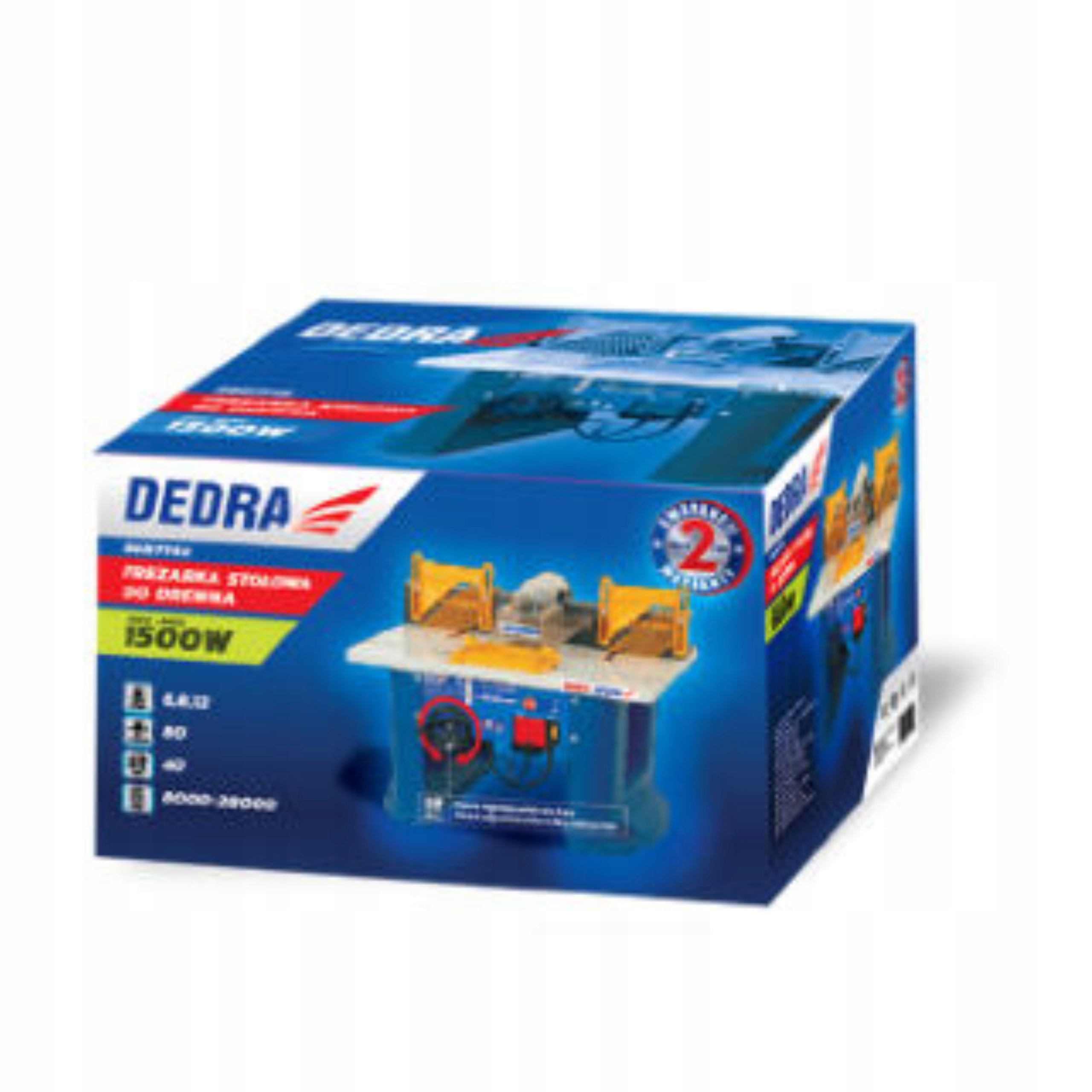DEDRA FREZARKA STOŁOWA DOLNOWRZECIONOWA DO DREWNA 1500W REGULACJA DED7742