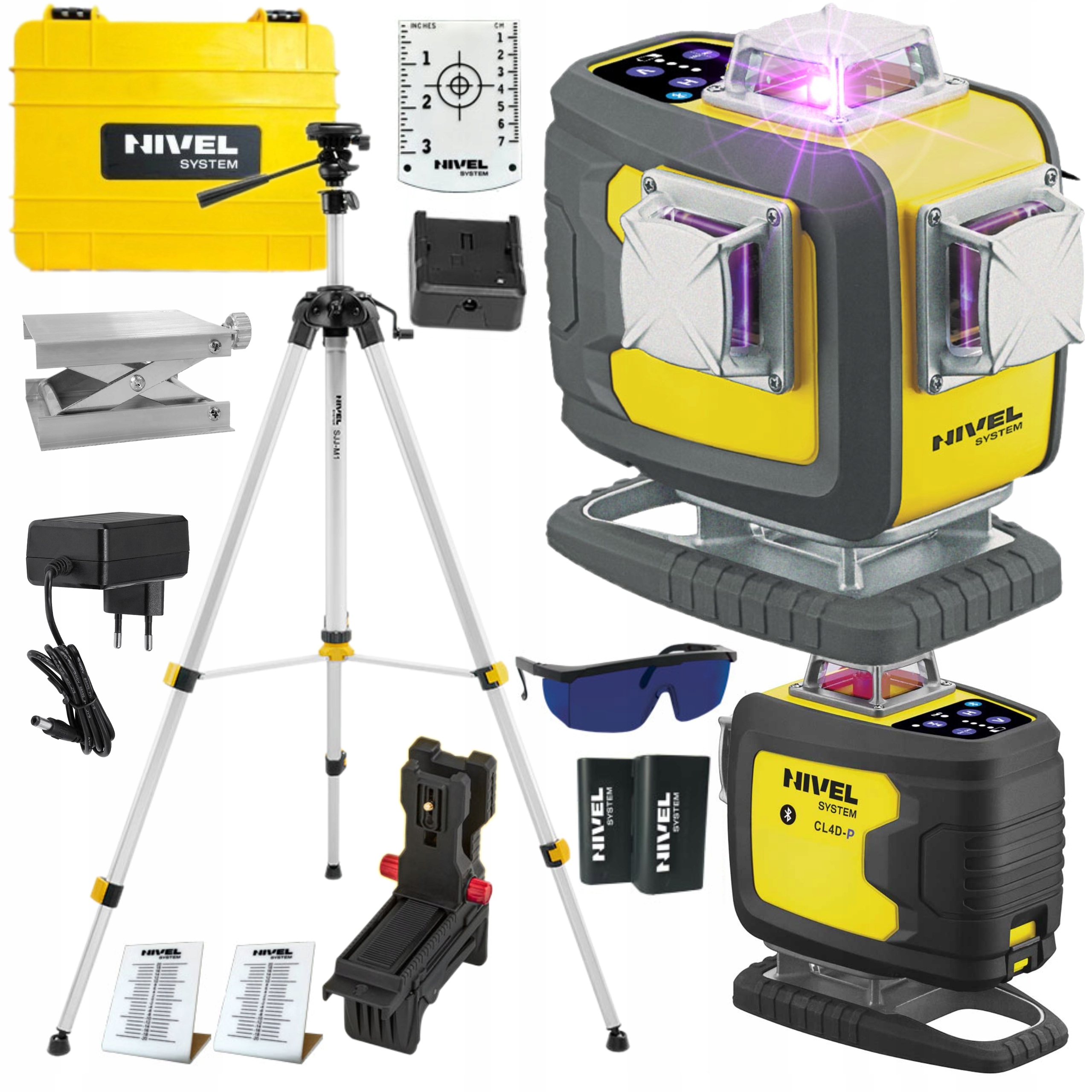 NIVEL SYSTEM LASER KRZYŻOWY 4D FIOLETOWY CL4D-P WALIZKA AKC +STATYW SJJM1EX