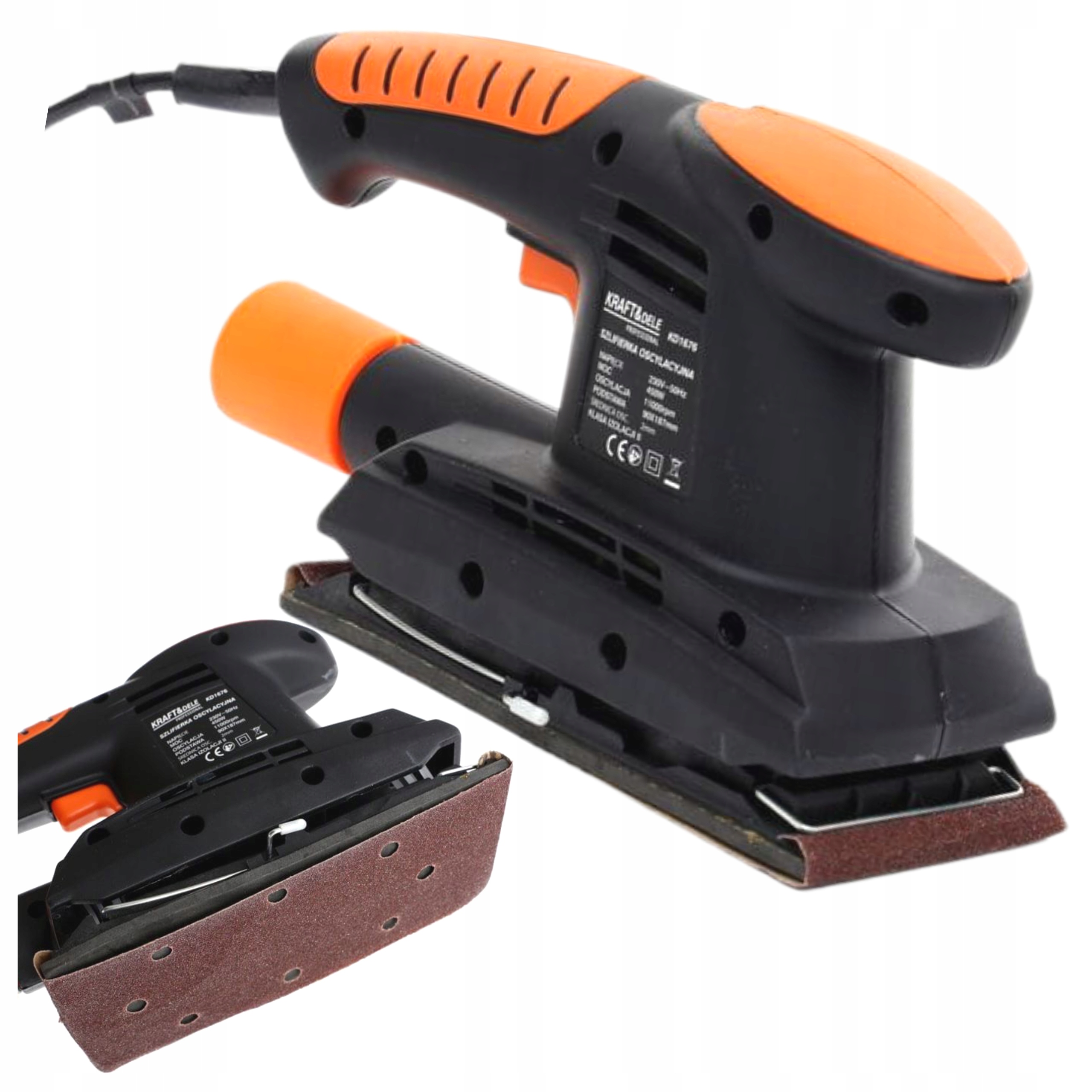 KRAFT SZLIFIERKA OSCYLACYJNA ELEKTRYCZNA 450W DO GIPSU DREWNA MOCNA KD1676