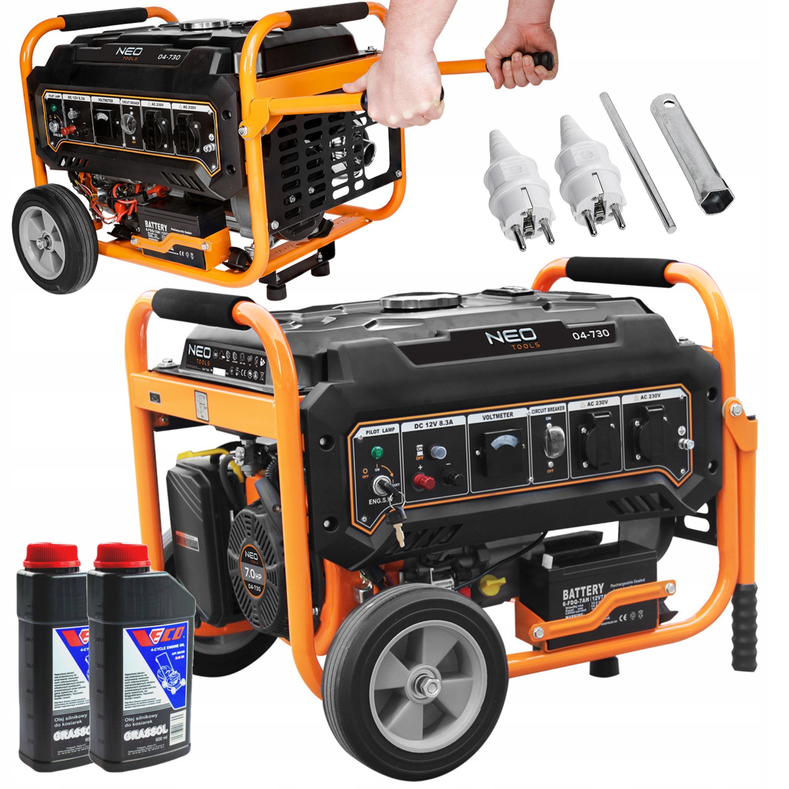 NEO AGREGAT PRĄDOTWÓRCZY GENERATOR 3000W + OLEJ