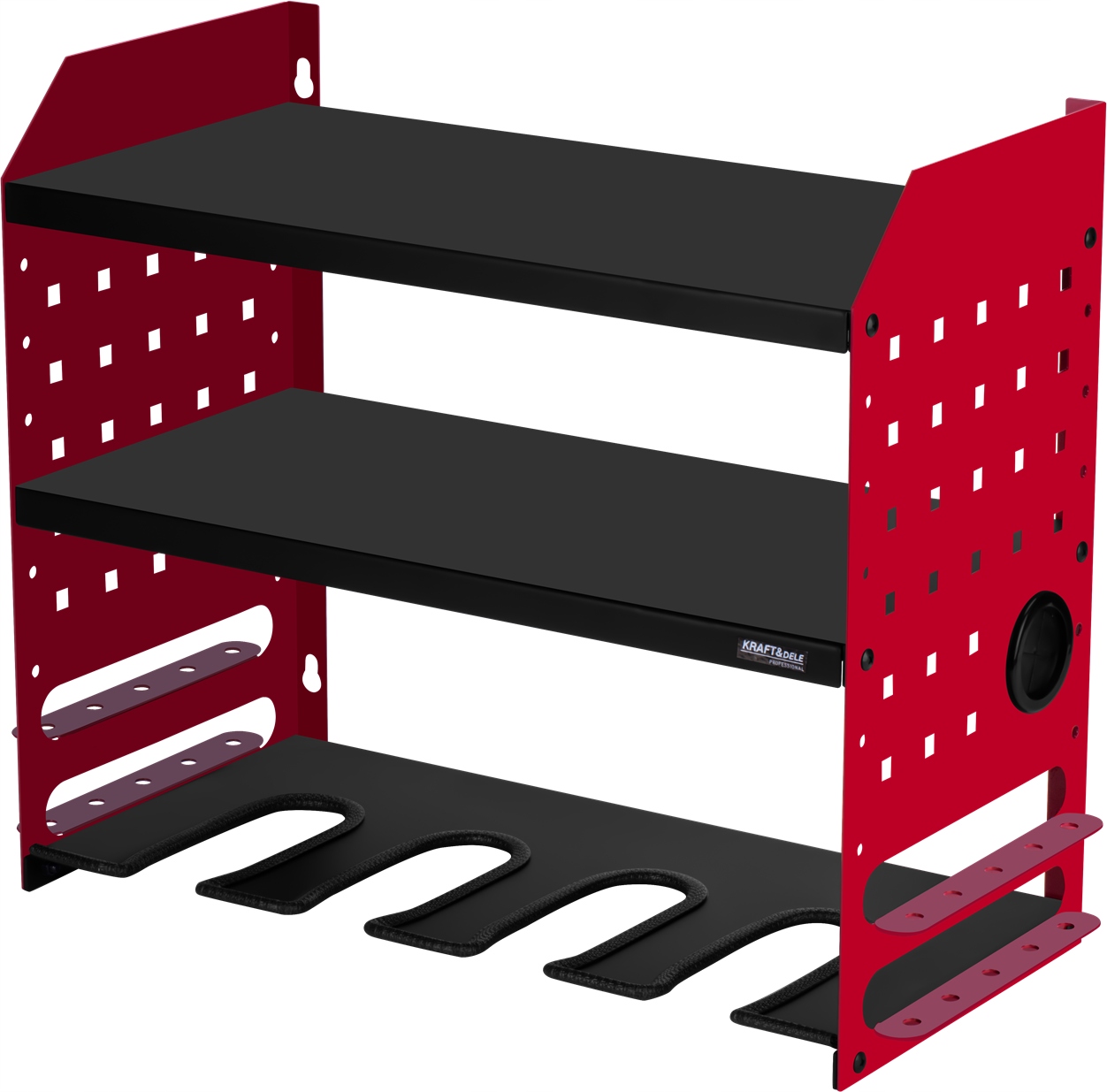 METALOWA PÓŁKA SZAFKA NA ELEKTRONARZĘDZIA 4 GNIAZDA 52x40x22cm MOCNA KD3230