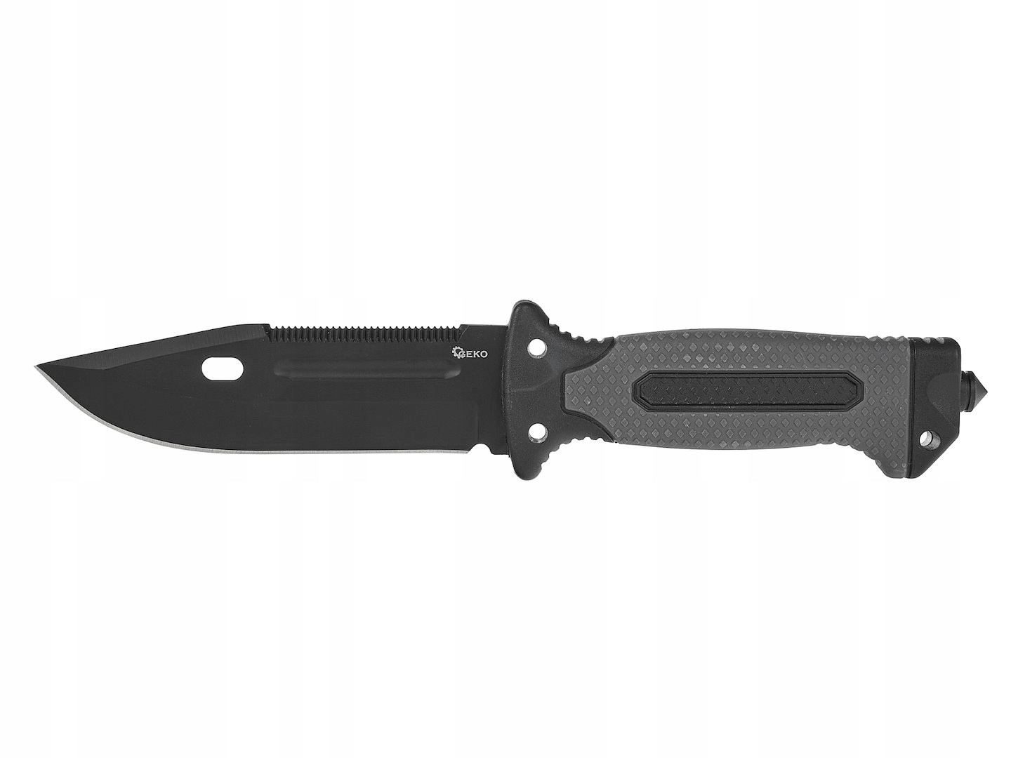 GEKO NÓŻ TAKTYCZNY 275/135MM Z KABURĄ BLACK SURVIVAL SERIES G01890
