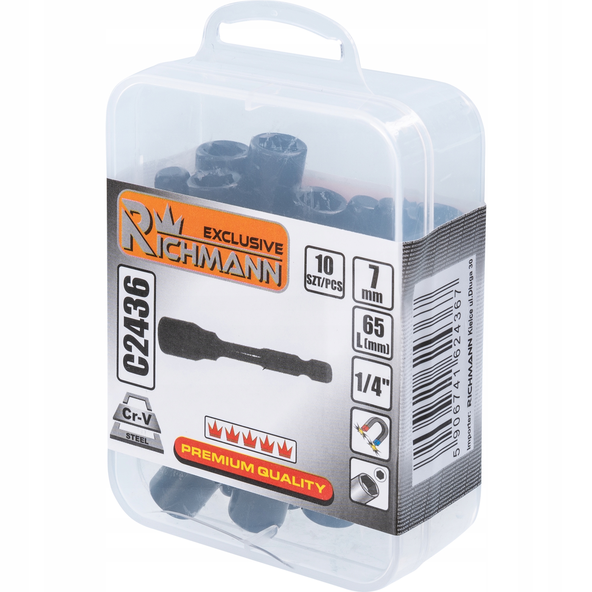 KLUCZ MAGNETYCZNY NASADKA FARMER UDAROWA MAGNES 7M