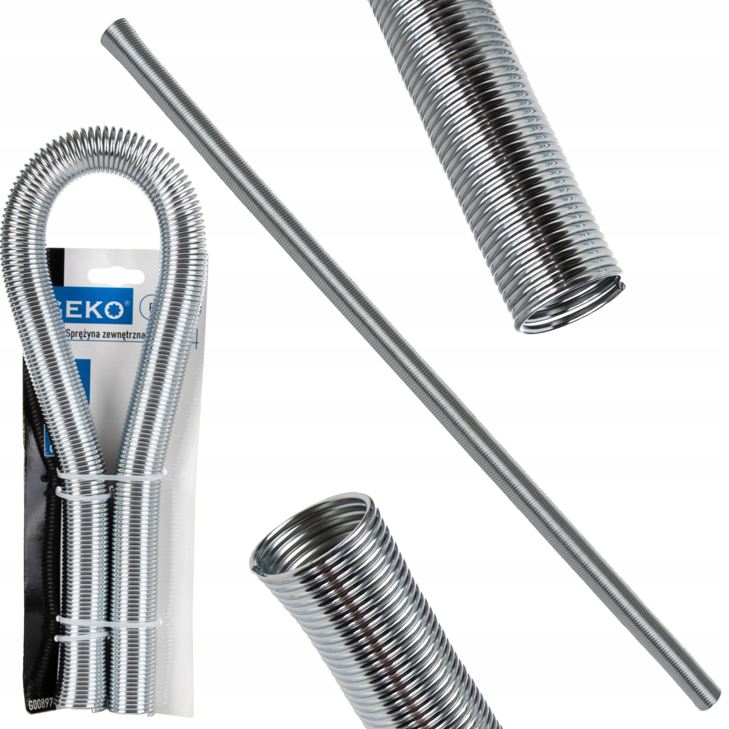GEKO MOCNA STALOWA SPRĘŻYNA ZEWNĘTRZNA DO GIĘCIA RUR PEX-AL-PEX 20MM G00897