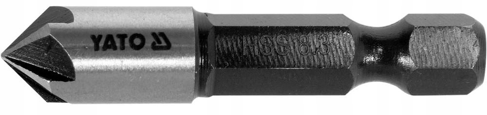 YATO POGŁĘBIACZ DO METALU ZE STALI SZYBKOTNĄCEJ HSS 8,3mmx40mm HEX YT-44722