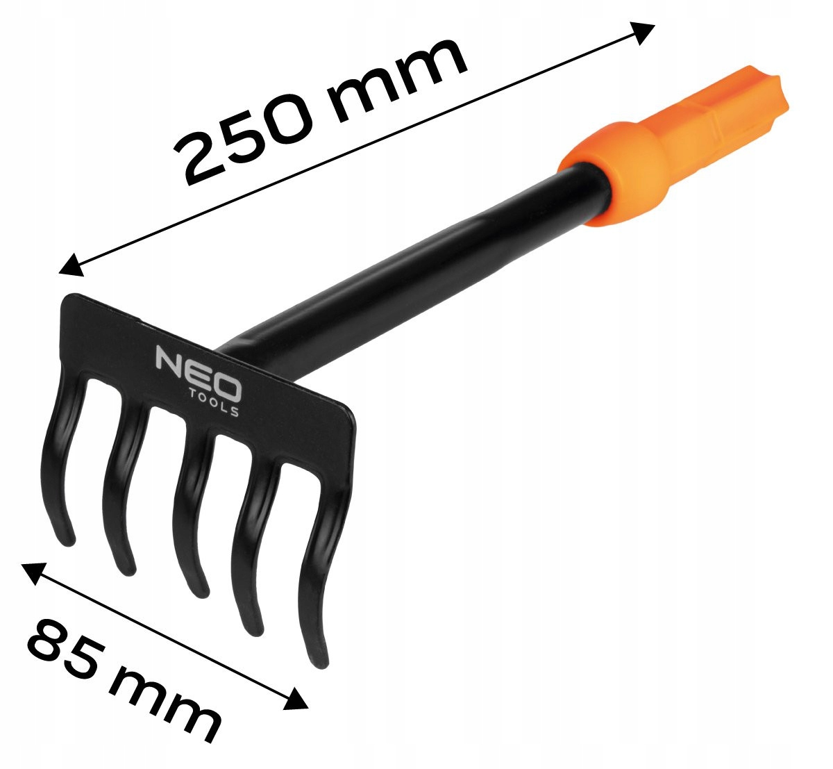 NEO GRABKI MAŁE 5 ZĘBÓW 85x250mm OGRODOWA NEO CLICK SYSTEM 95-073