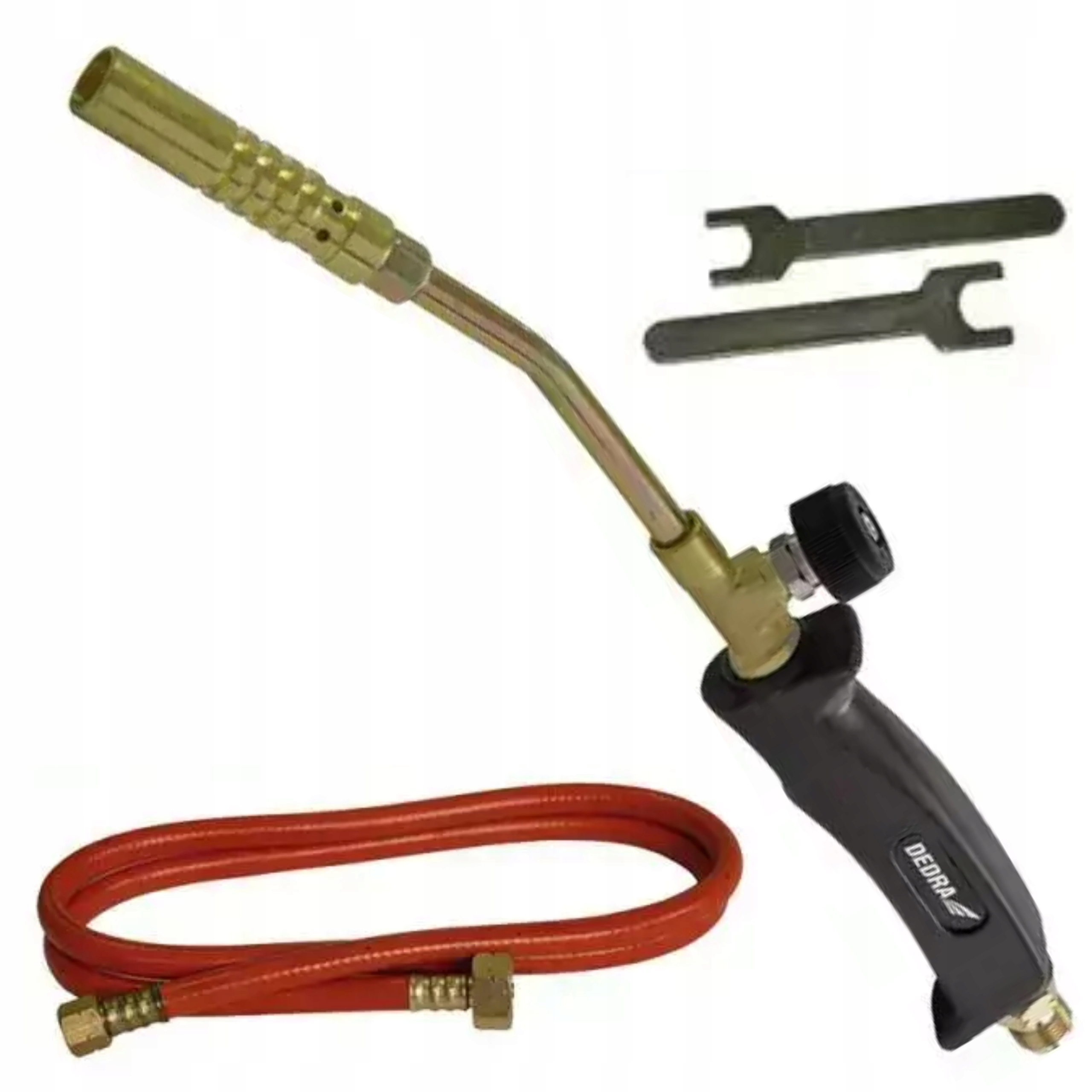 DEDRA ZESTAW KOMPLET DYSZA PALNIK GAZOWY LUTOWANIA 17MM WĄŻ 2M 31B010