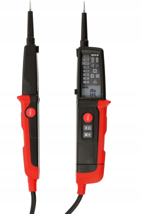 YATO DWUBIEGUNOWY MULTIMETR RĘCZNY TESTER NAPIĘCIA Z TESTEM RCD YT-28330