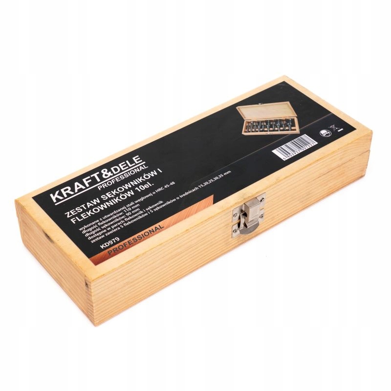 ZESTAW WIERTEŁ SĘKOWNIKÓW I FLEKOWNIKÓW 10 sztuk elementów KRAT&DELE