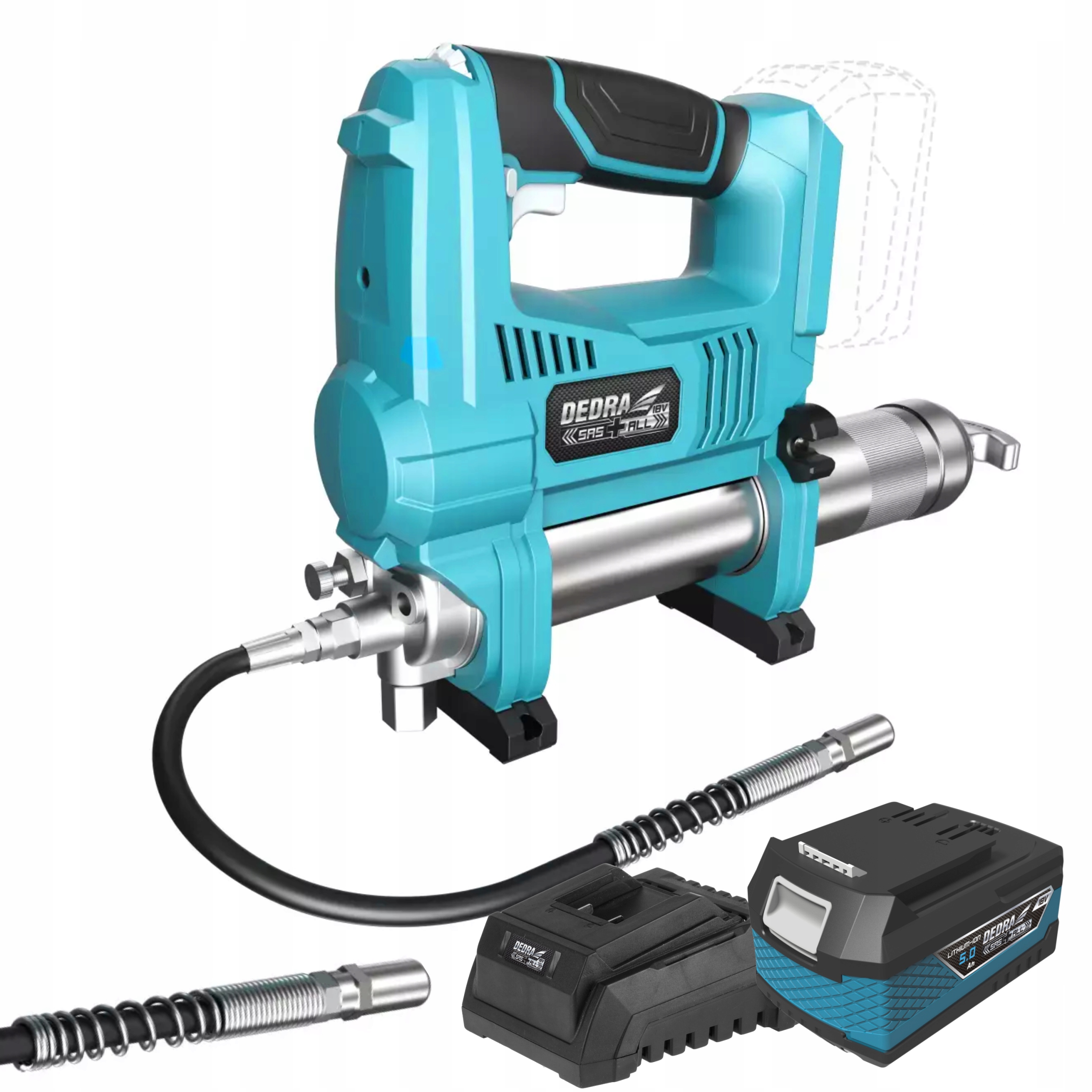 DEDRA DED6915 SMAROWNICA akum 690Bar 18V SAS+ 5Ah