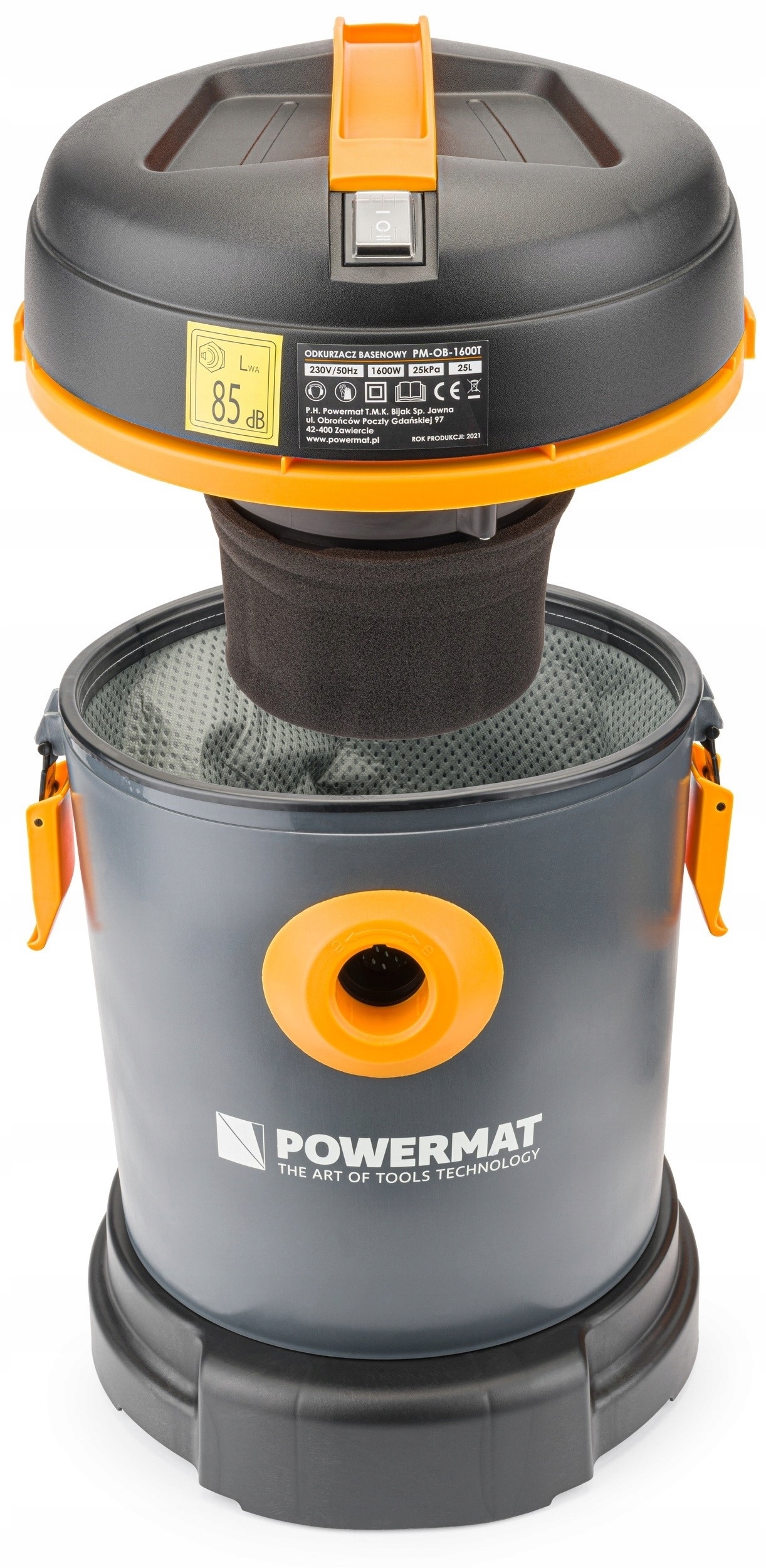 ODKURZACZ WIELOFUNKCYJNY BASENOWY OGRODOWY DO OCZKA 1600W 25L + OSPRZĘT