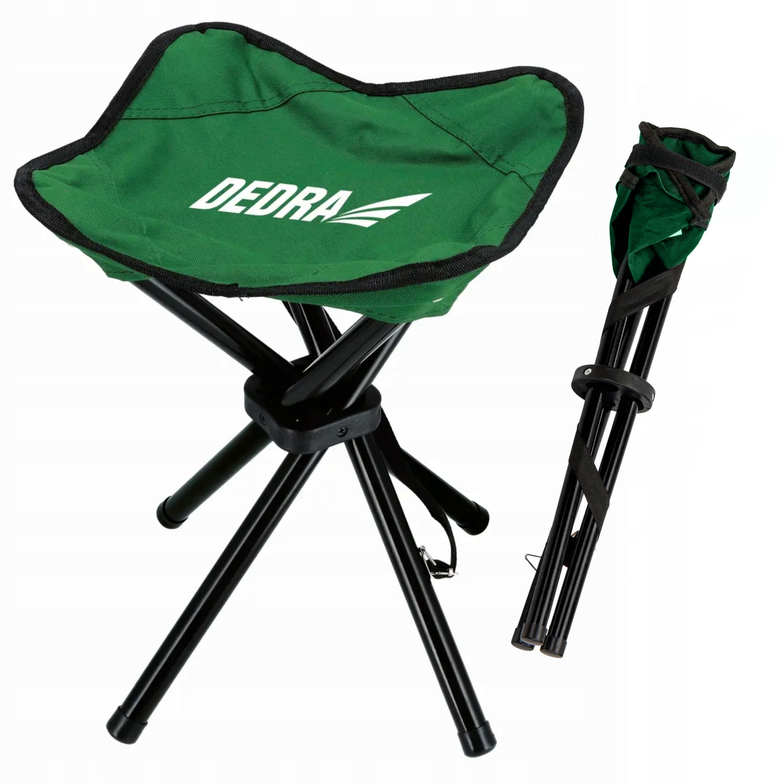 DEDRA STOŁEK CAMPINGOWY CZTERY NOGI SKŁADANY 30x30x50cm SPLOT OXFORD LEKKI