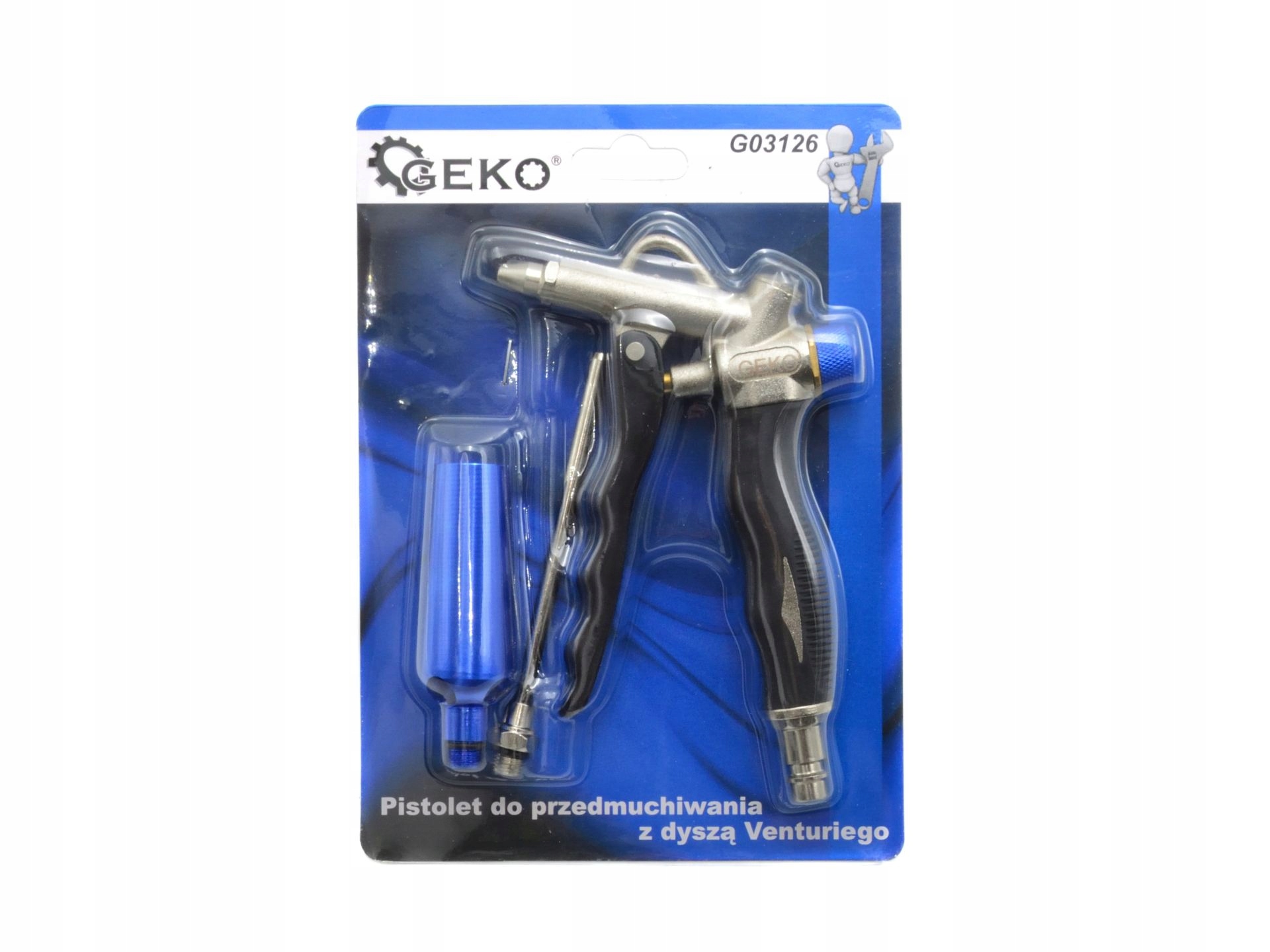 GEKO PISTOLET DO PRZEDMUCHIWANIA WYDMUCHIWANIA Z DYSZĄ VENTURIEGO G03126