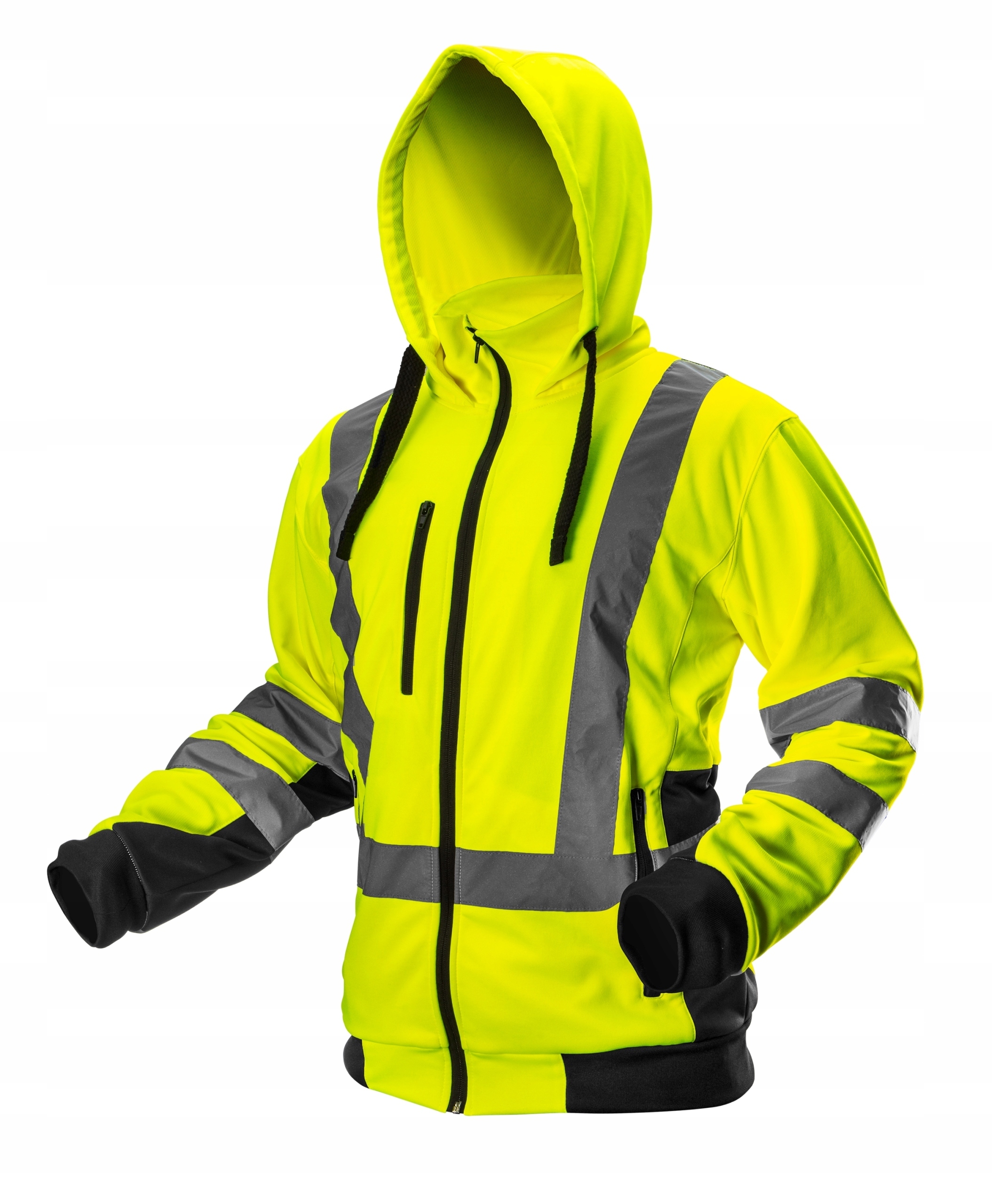 NEO POLAR BLUZA ROBOCZA BHP OSTRZEGAWCZA ŻÓŁTA Z KAPTUREM 81-745-XXL