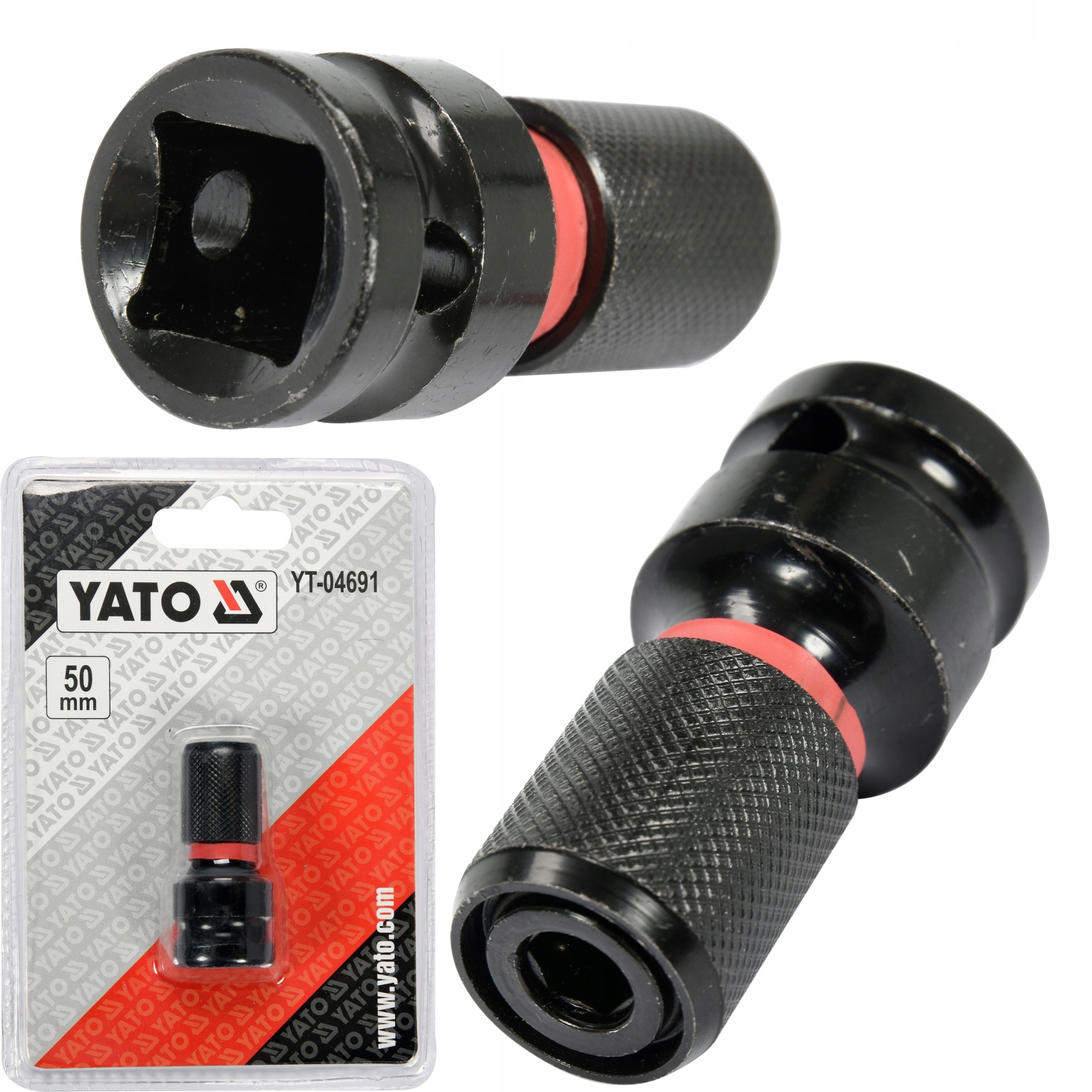 YATO ADAPTER UDAROWY KLUCZA DO BITÓW PRZEJŚCIÓWKA Z 1/2 NA 1/4 CAL YT-04691