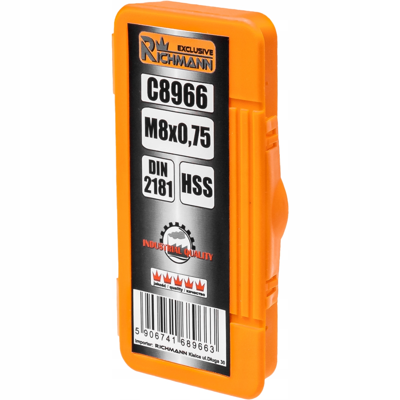 RICHMANN GWINTOWNIK DROBNOZWOJNY MASZYNOWY HSS M8x0,75 DIN 2181 C8966
