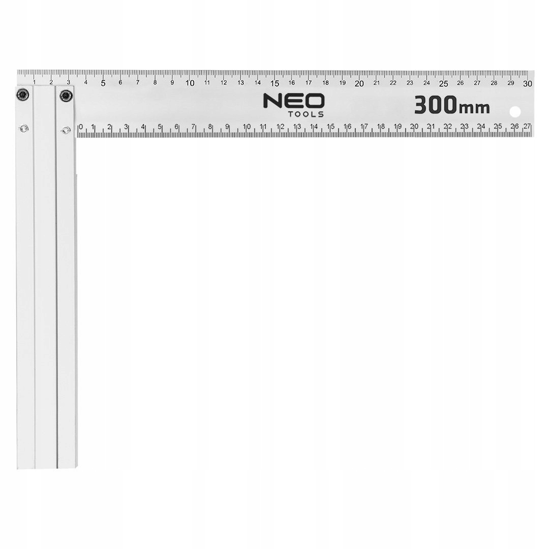 NEO KĄTOWNIK UNIWERSALNY BUDOWLANY ALUMINIOWY 300x175mm KĄT PROSTY 72-145