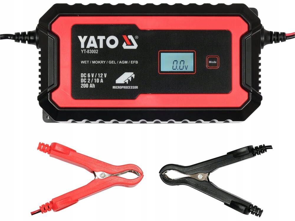 YATO PROSTOWNIK ELEKTRONICZNY WYŚWIETLACZ LCD ZAKRES 6V/2A 12V/10A YT-83002