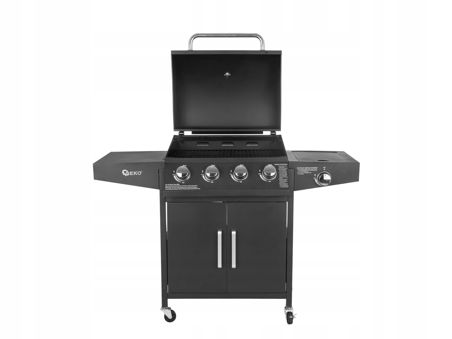 GEKO GRILL GAZOWY 5 PALNIKÓW 4+1 15KW TERMOMETR REGULACJA G80516