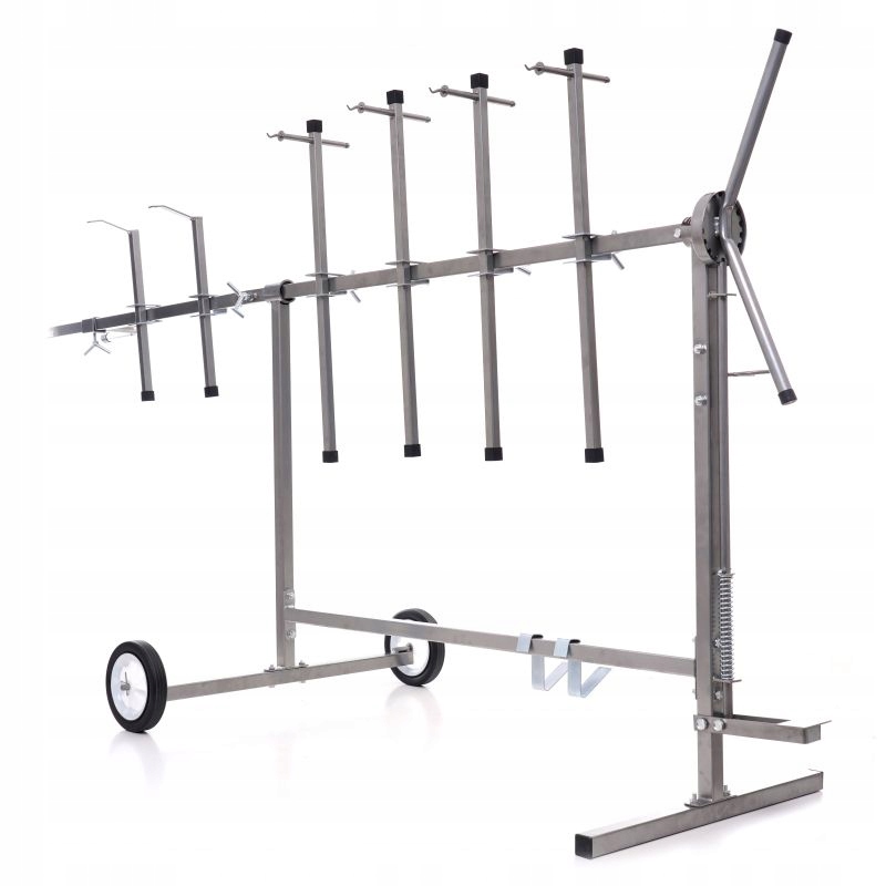 STOJAK LAKIERNICZY MALARSKI OBROTOWY KOŁA 6x RAMIONA DO MALOWANIA KAROSERII