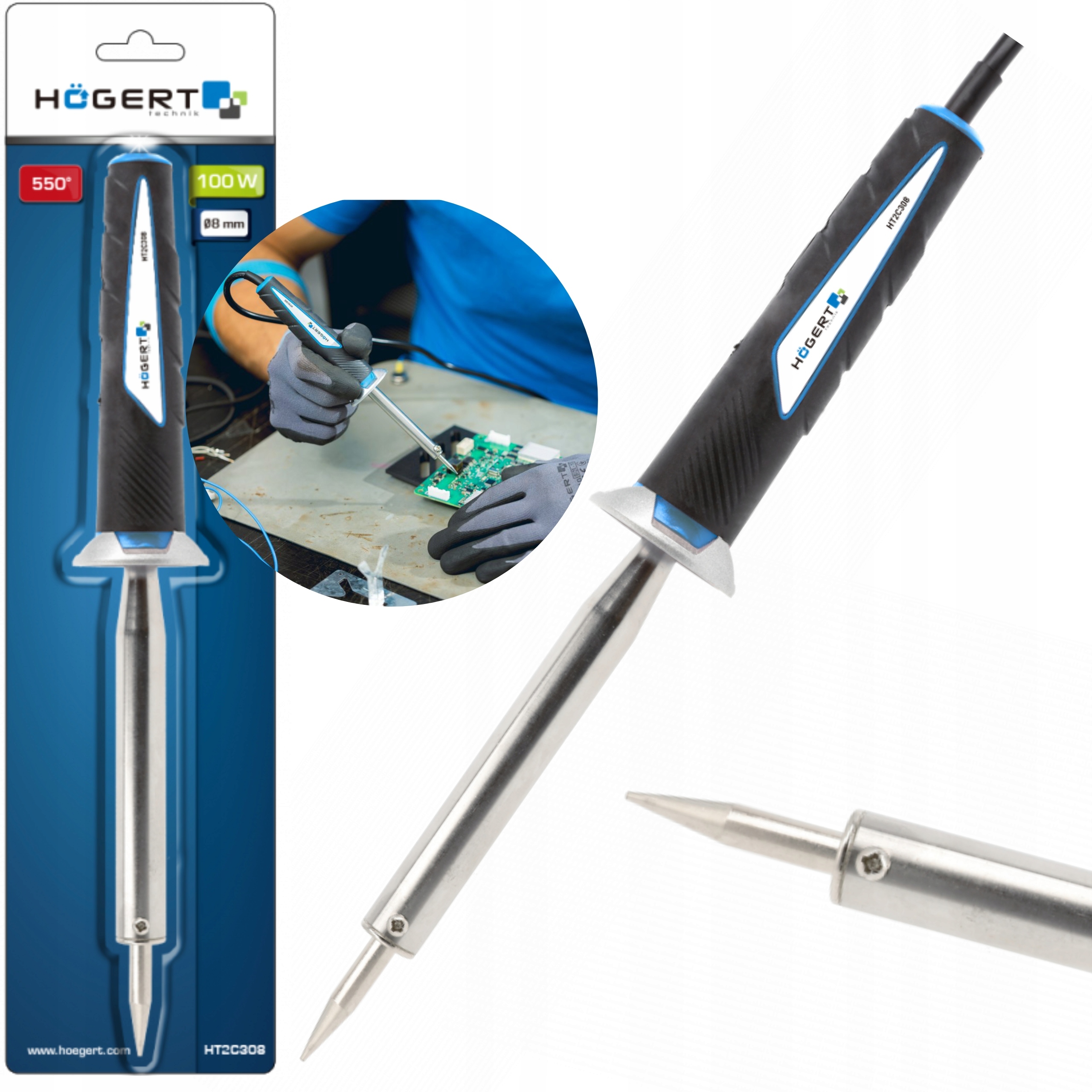 HOGERT PRECYZYJNA LUTOWNICA KOLBOWA 60W HT2C306