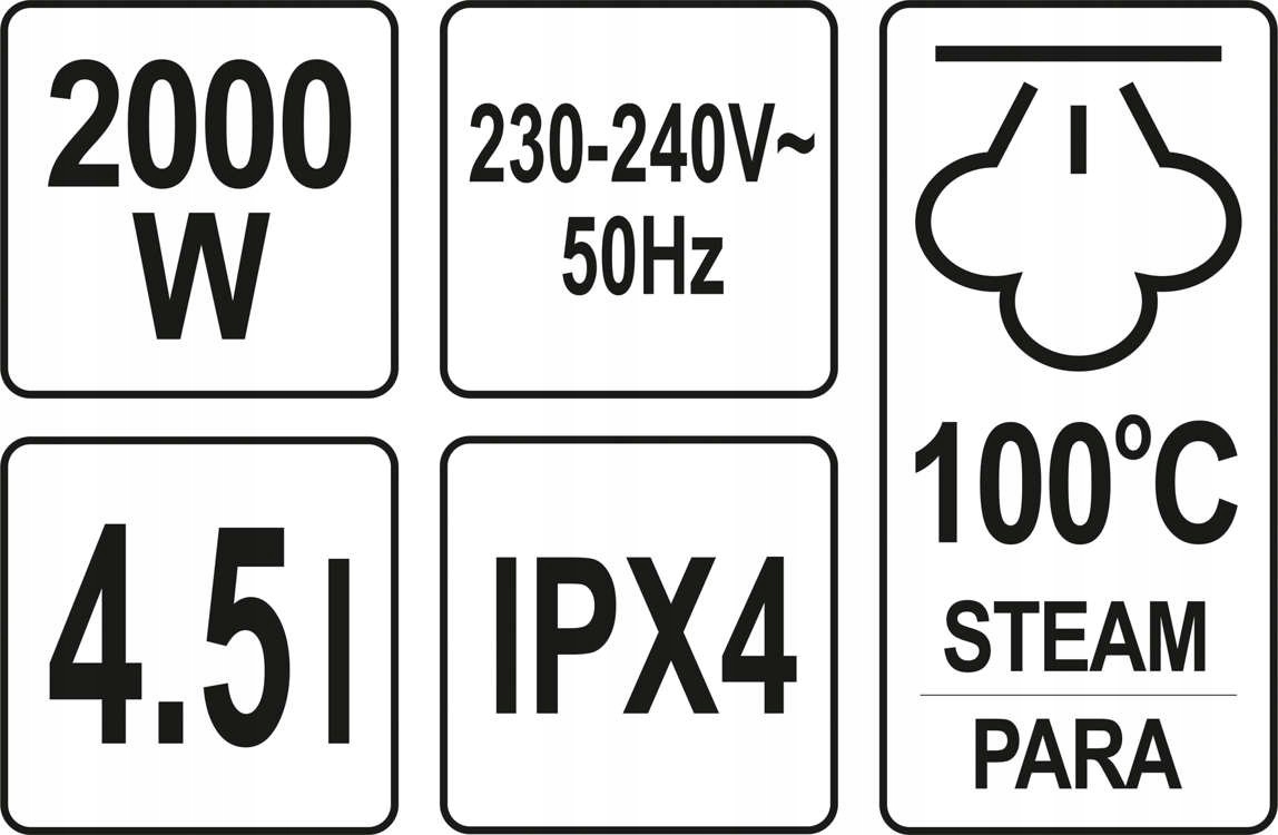 YATO PAROWNICA DYSZA DO USUWANIA TAPET 2000W 4.5L 100C YT-82320 URZĄDZENIE