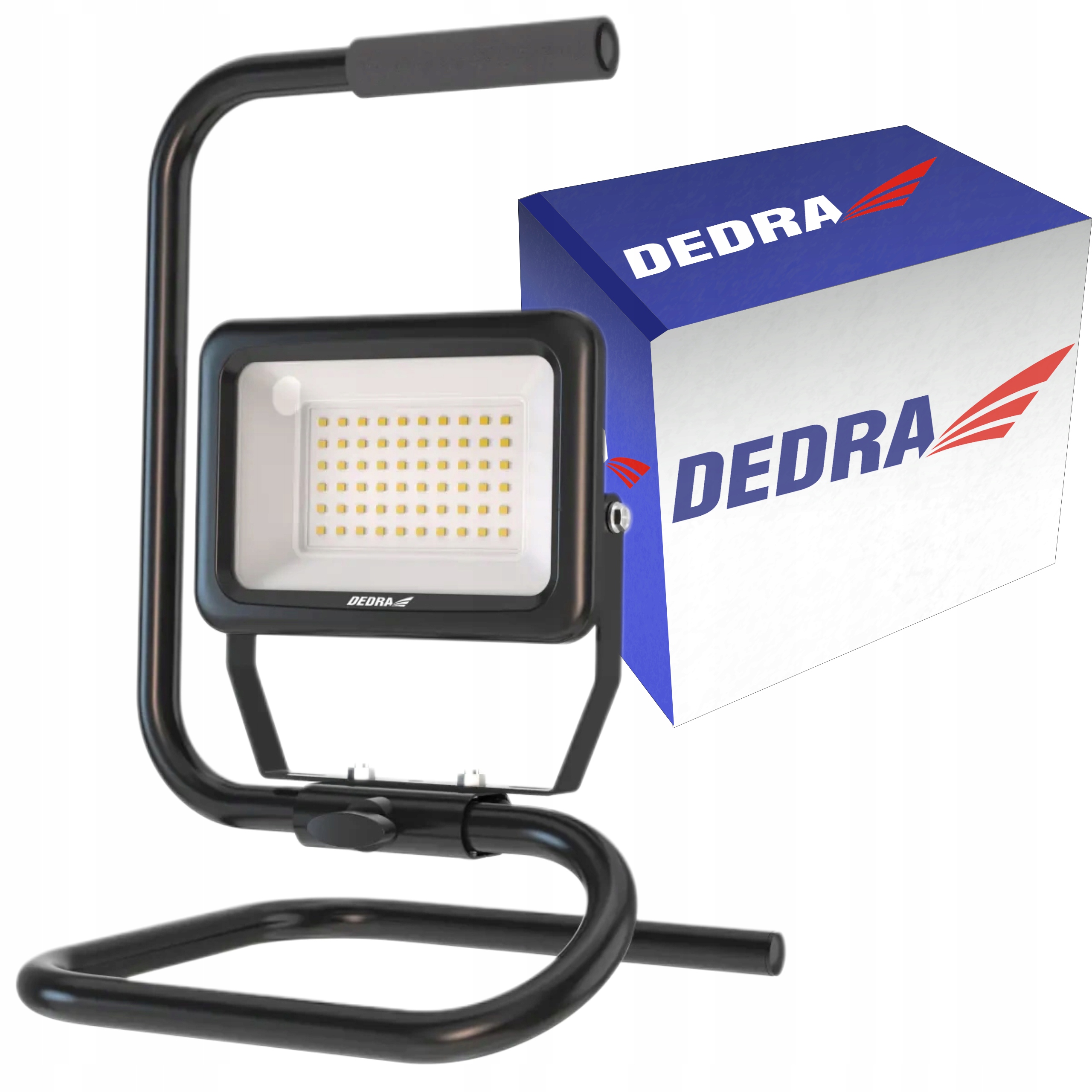 DEDRA LAMPA WARSZTATOWA LED STOJAK REFLEKTOR PRZENOŚNY BUDOWLANA 50W 1073-5
