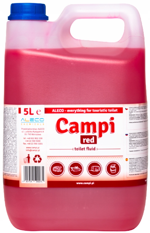 PŁYN DO TOALET TURYSTYCZNYCH CAMPI BLUE 2x5L JACHT