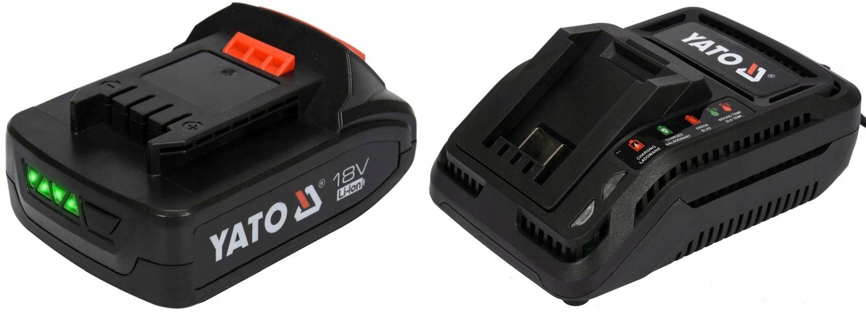 NOŻYCE ELEKTRYCZNE AKUMULATOROWE DO TRAWY KRZEWÓW ŻYWOPŁOTU YATO 18V