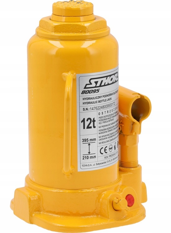 PODNOŚNIK HYDRAULICZNY SŁUPKOWY BUTELKOWY SAMOCHODOWY LEWAREK 12 TON 80095