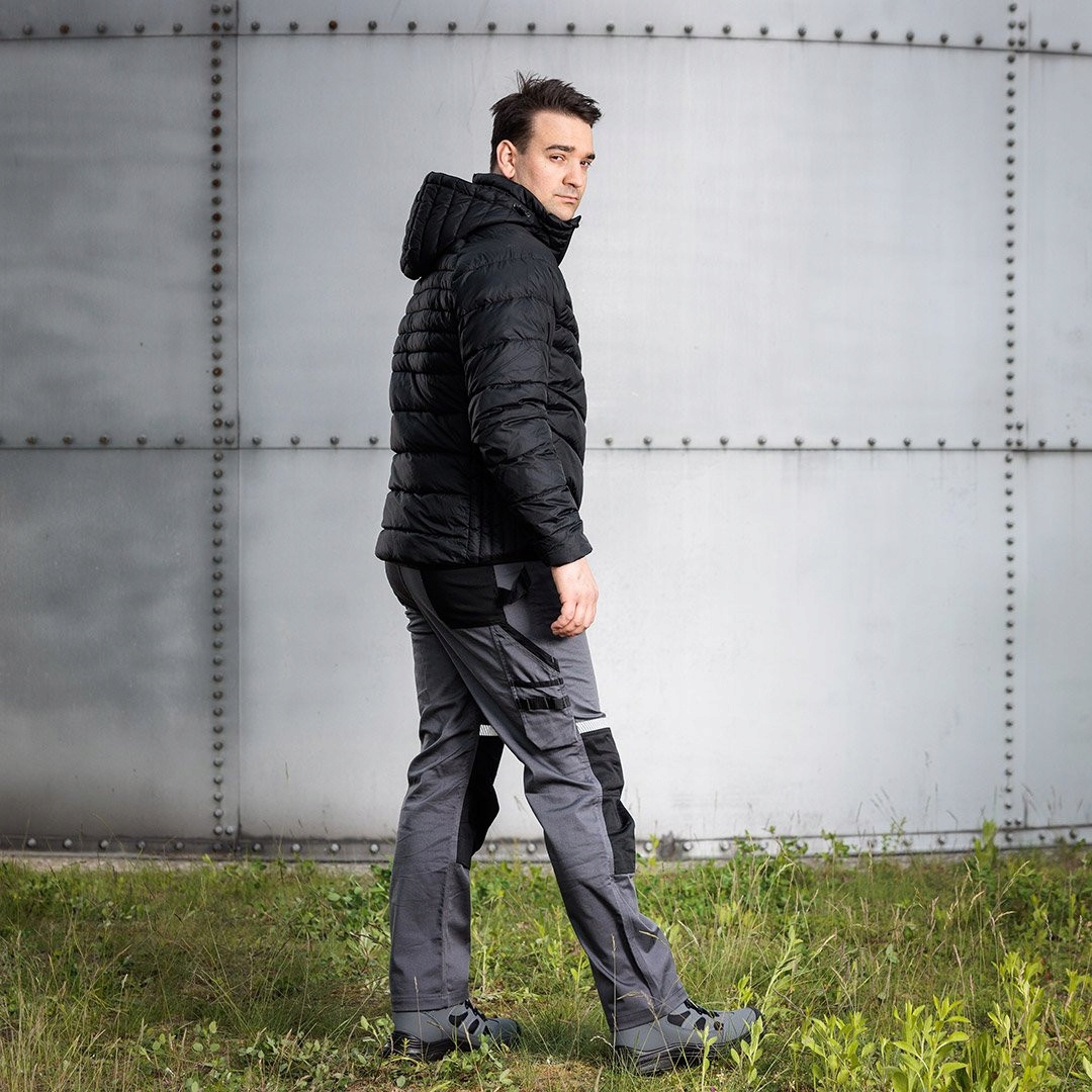 NEO SPODNIE ROBOCZE MIX&MATCH CE ODBŁASKOWE SZARO-CZARNE 81-351-2 XXXL
