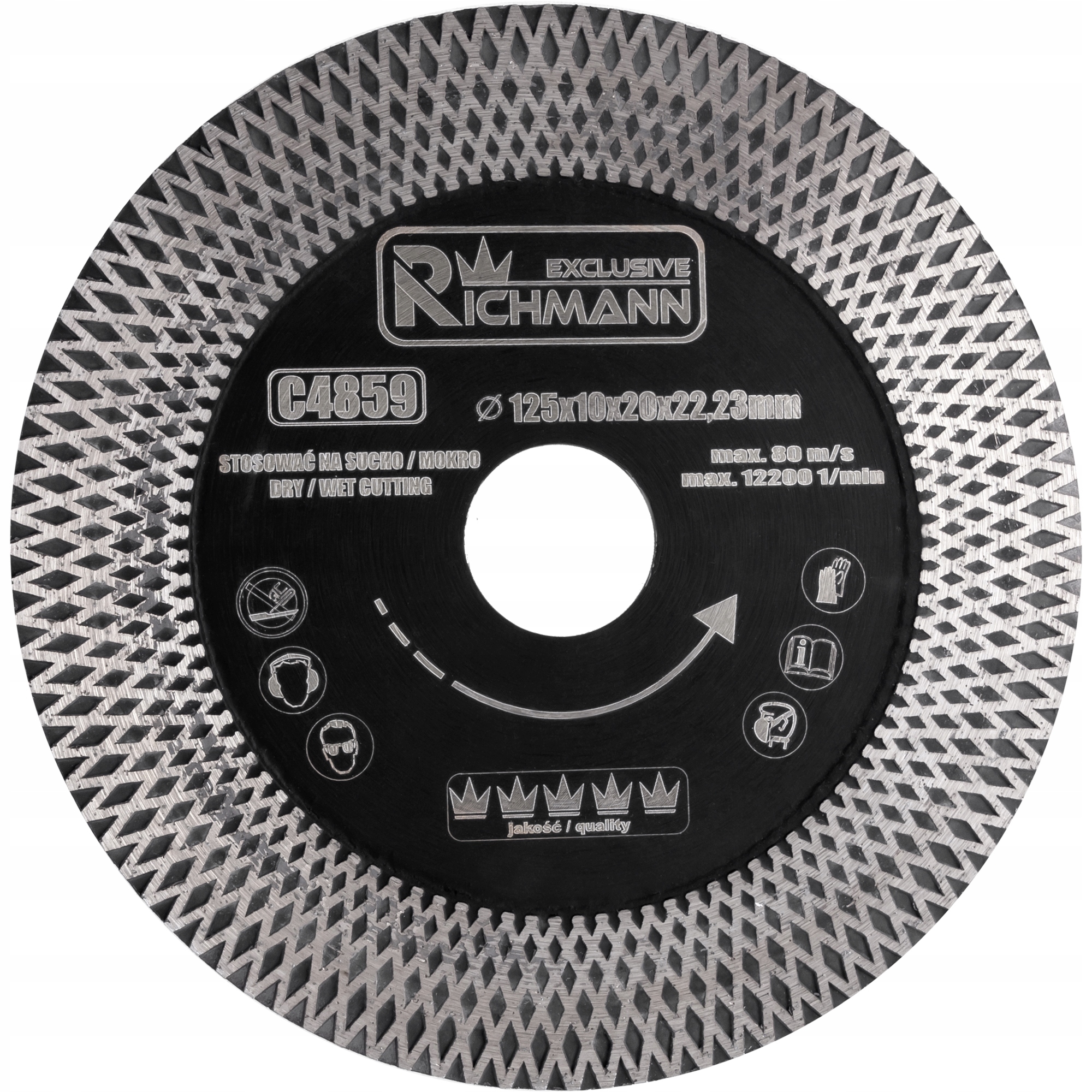 RICHMANN TARCZA DIAM. DO KRAWĘDZI 125x1,9MM C4859