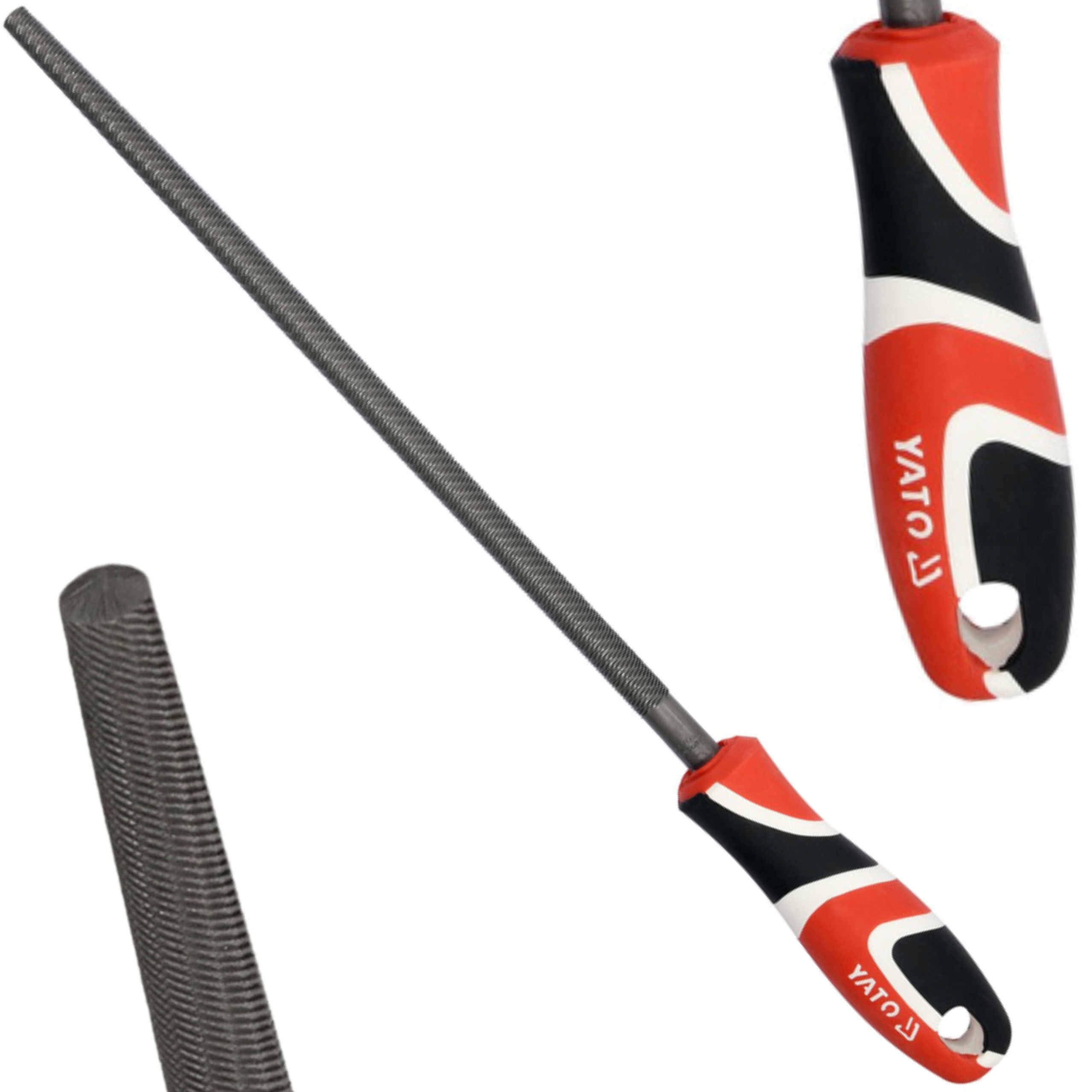 YATO PILNIK DO METALU, OKRĄGŁY, PÓŁGŁADZIK 250 MM 2# STAL T12 YT-6232