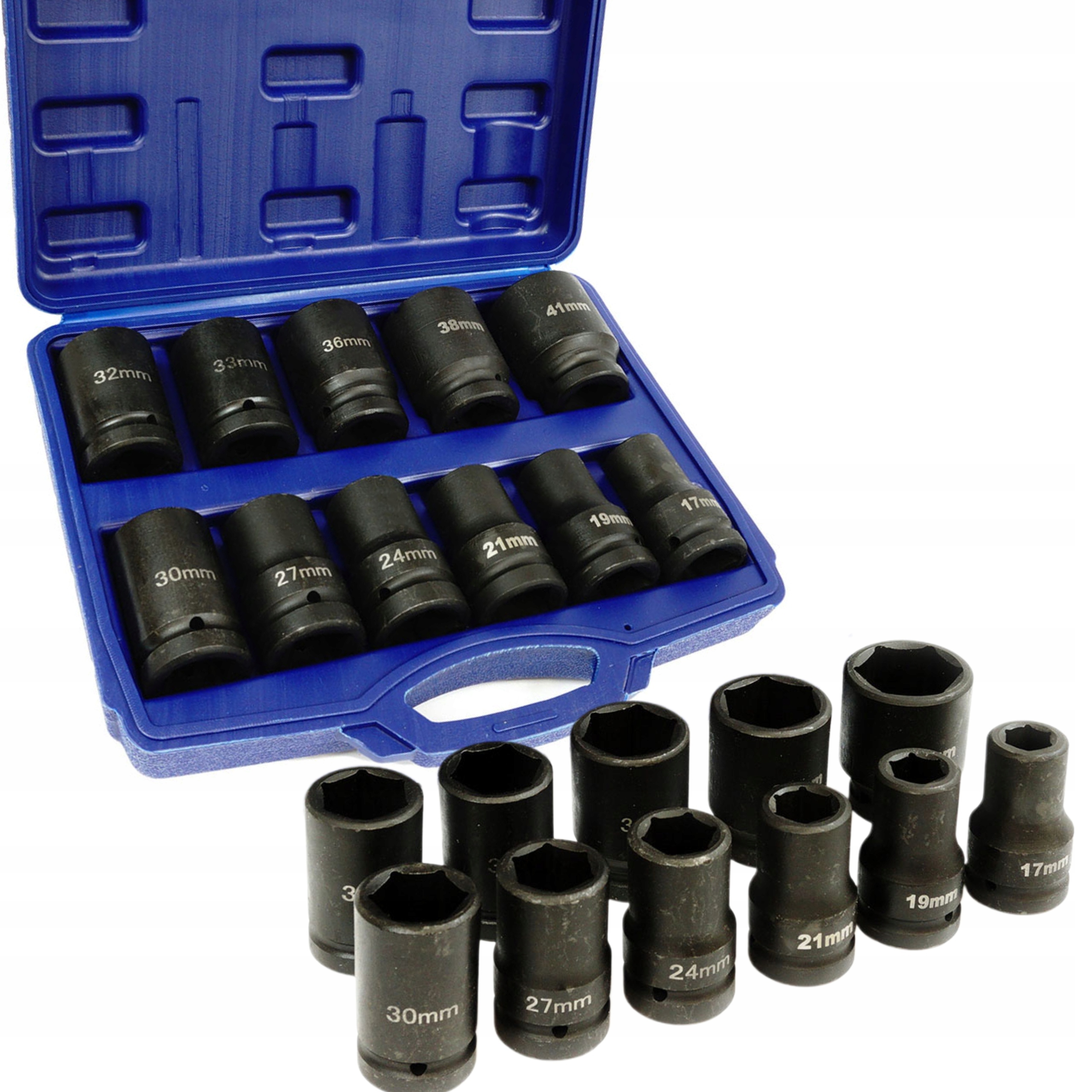 ZESTAW NASADEK UDAROWYCH 1" CAL 11el 17-41mm NASADKA WALIZKA S10614