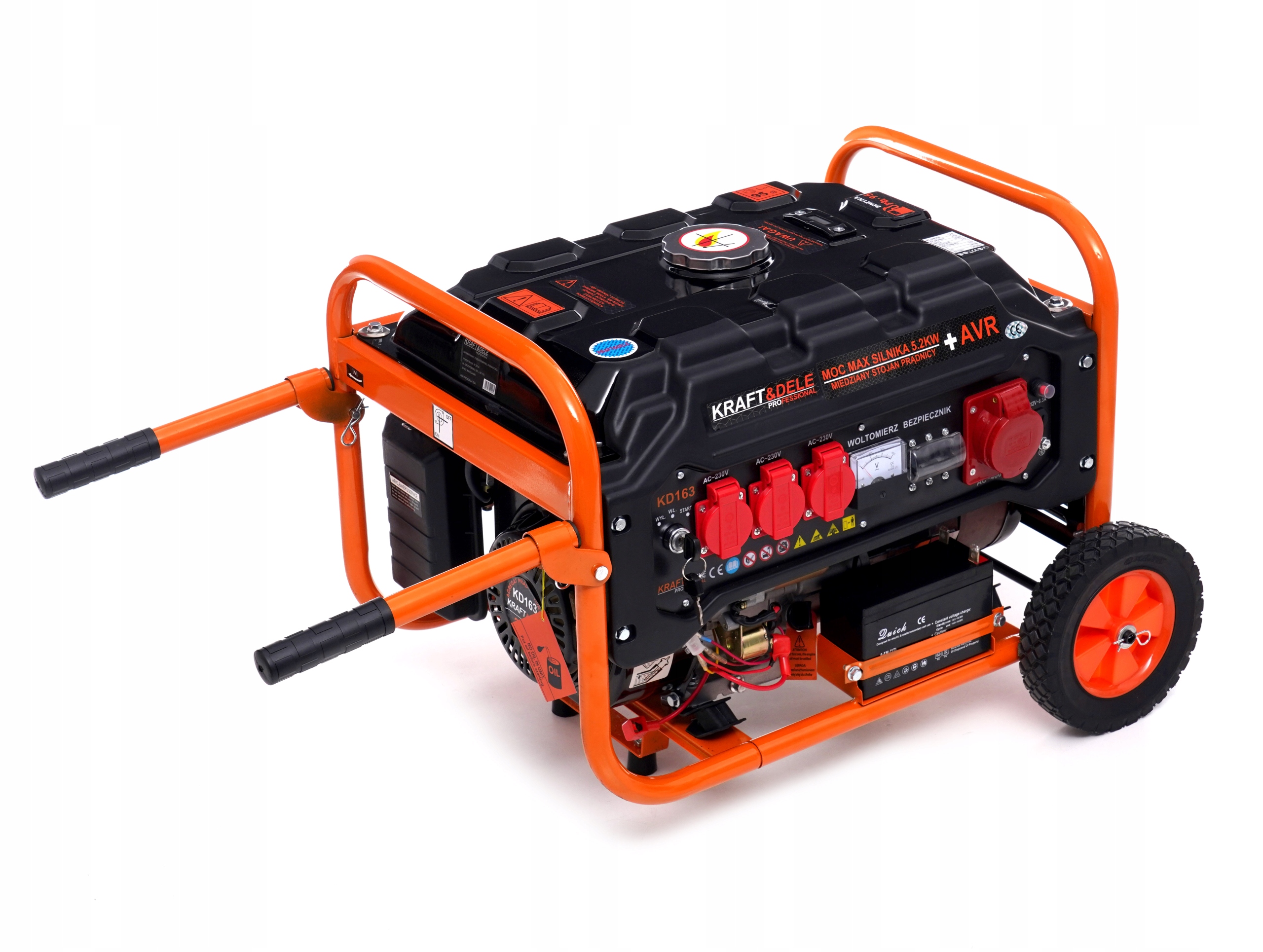 AGREGAT PRĄDOTWÓRCZY 3500W/1150W 3 FAZOWY 7KM GENERATOR PRĄDU BENZYNOWY 4T