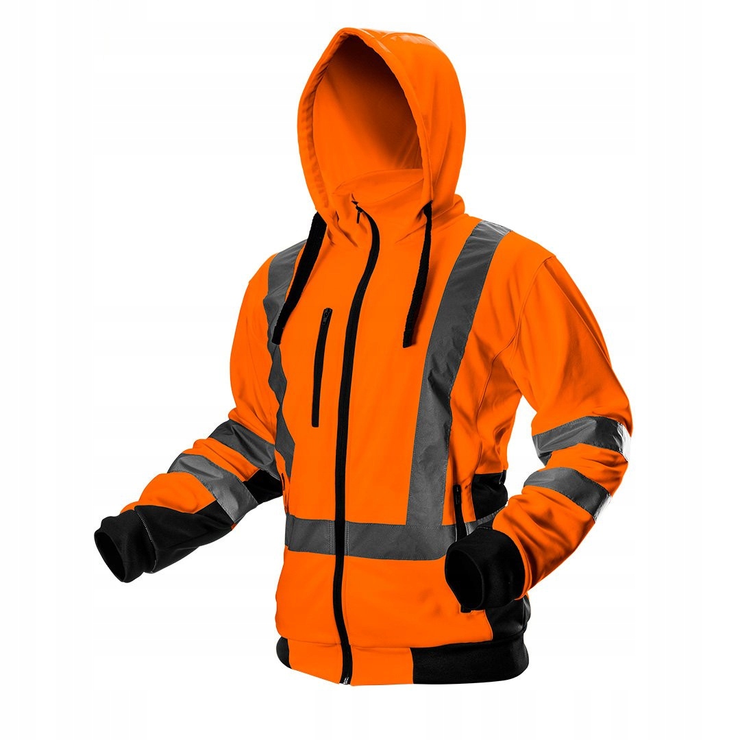 NEO BLUZA ROBOCZA KURTKA OSTRZEGAWCZA KAPTUR POMARAŃCZOWA 81-746 r XXL/56