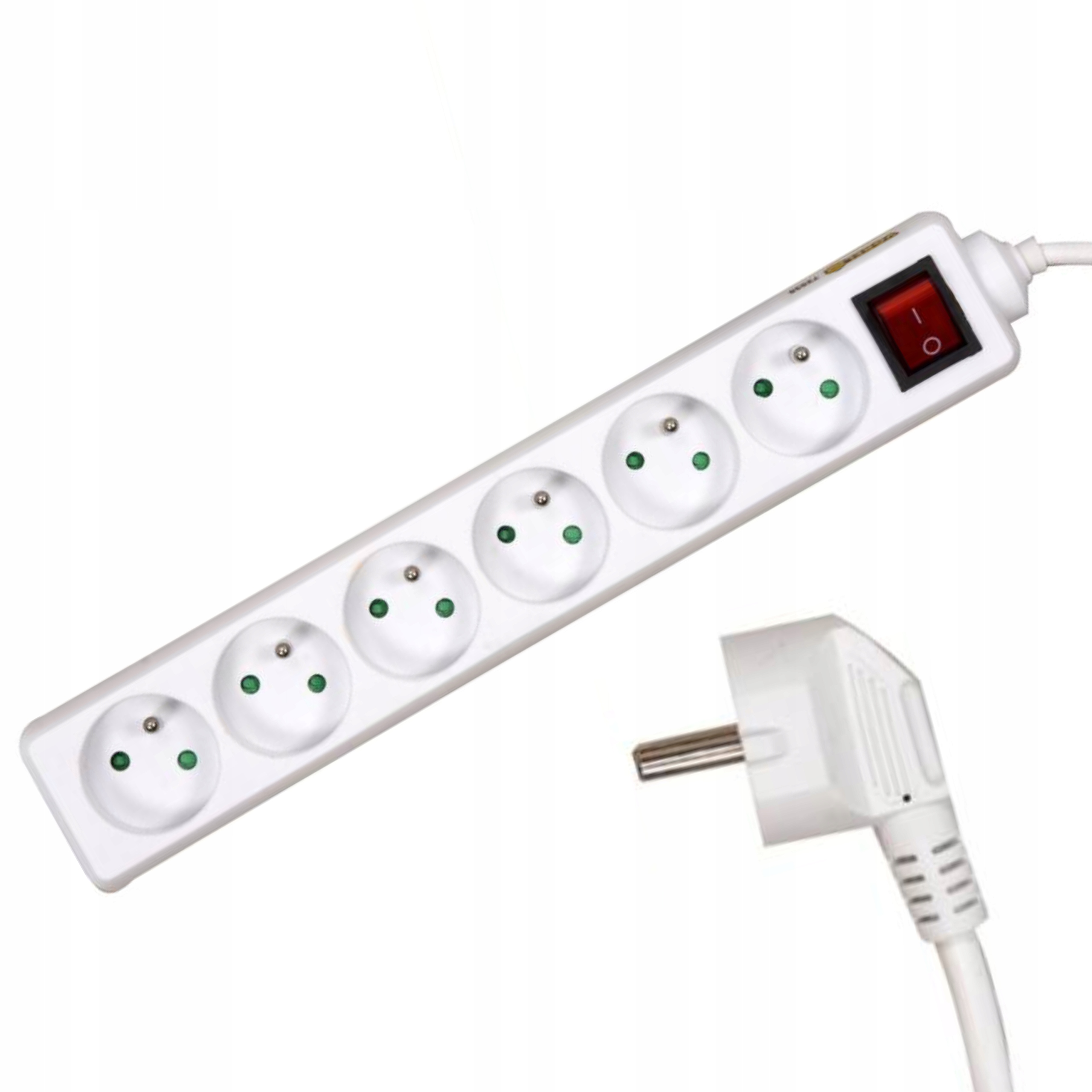 PRZEDŁUŻACZ ELEKTRYCZNY 5M 6 GNIAZD Z UZIEMIENIEM